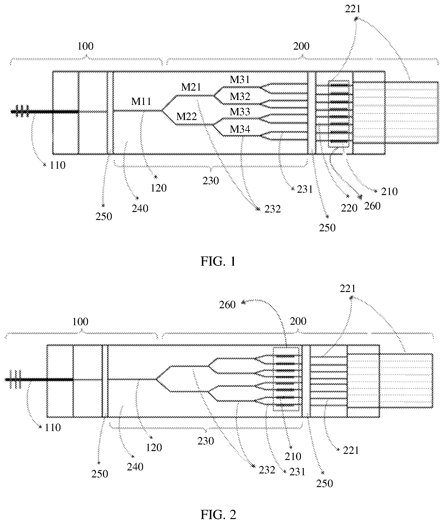 Patent US12099240 — Splitter, optical distribution network, and method for determining wavelength corresponding to optical filter structure — Figure 1
