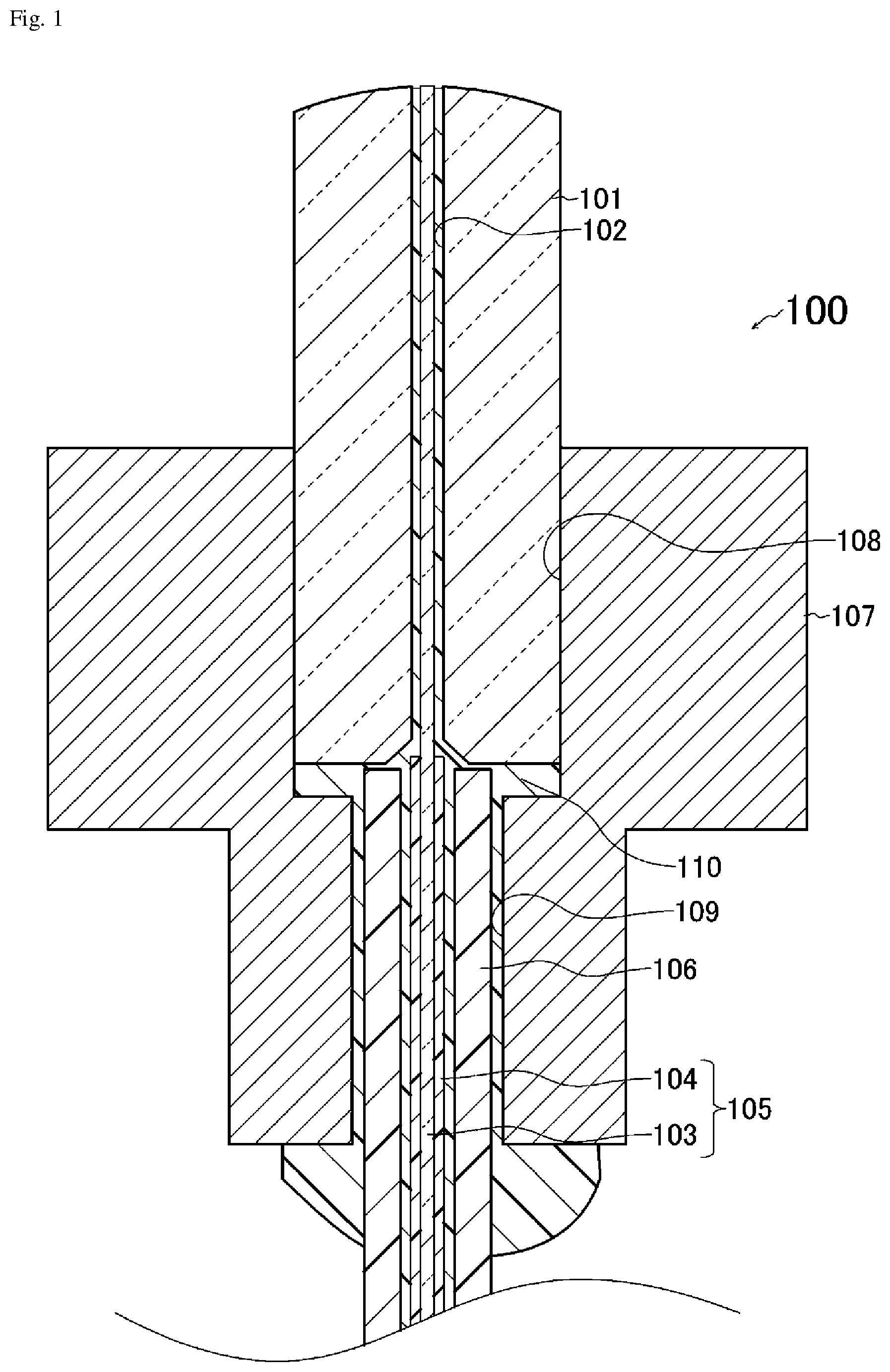 Patent US12099243 — Optical connector and optical connection structure — Figure 1