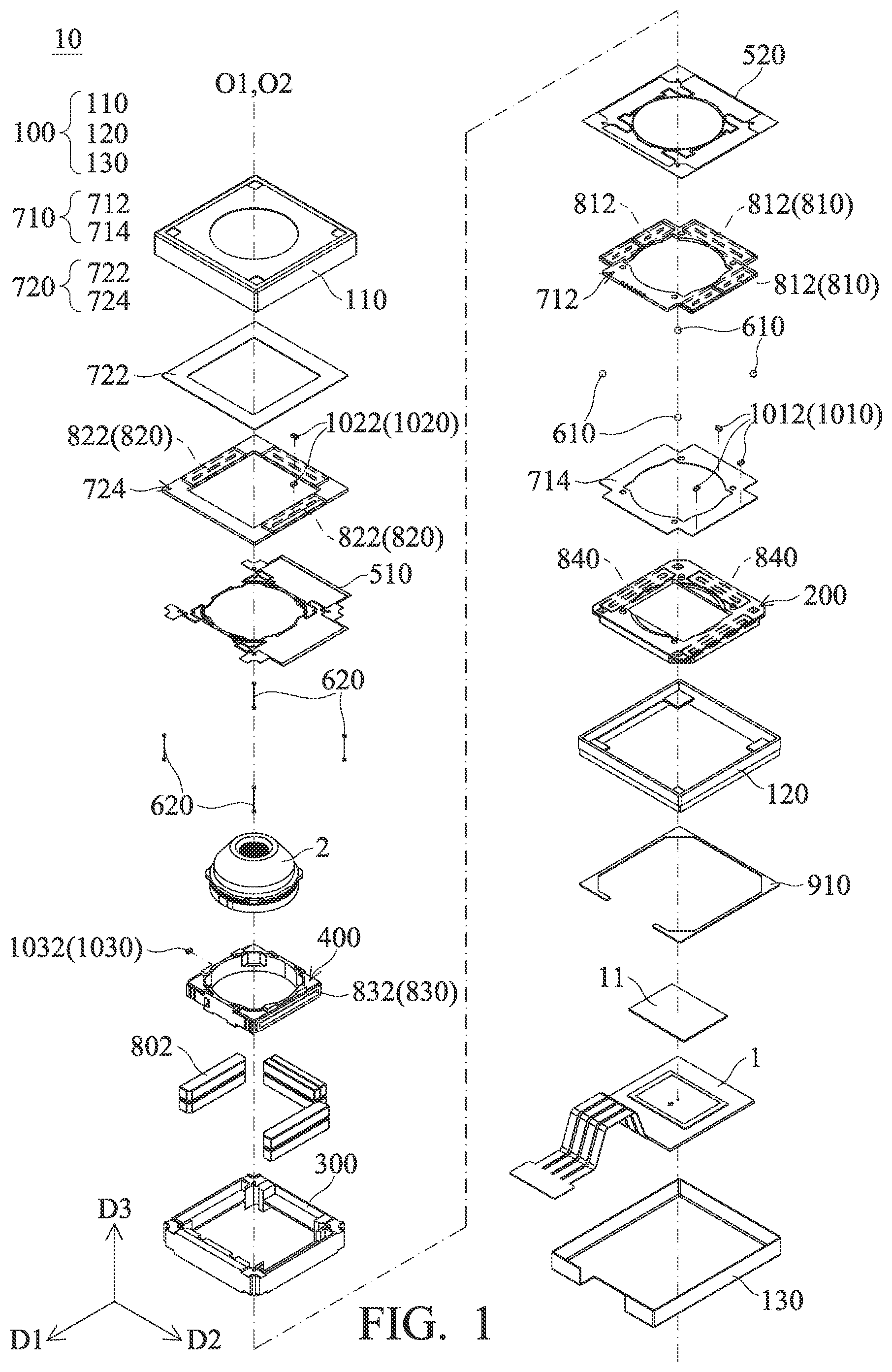Patent US12099251 — Optical component driving mechanism — Figure 1
