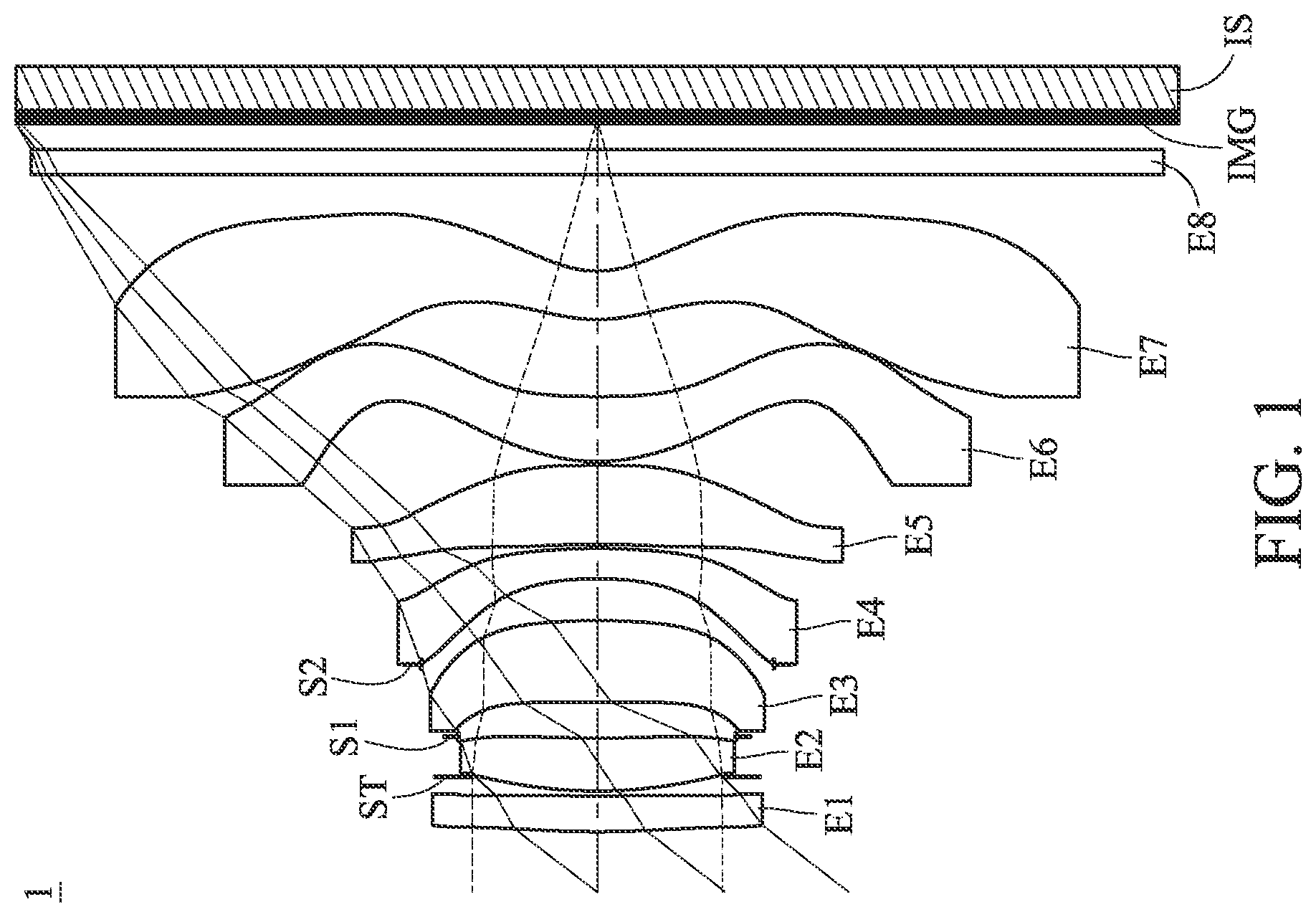 Patent US12099257 — Optical photographing system, image capturing unit and electronic device — Figure 1