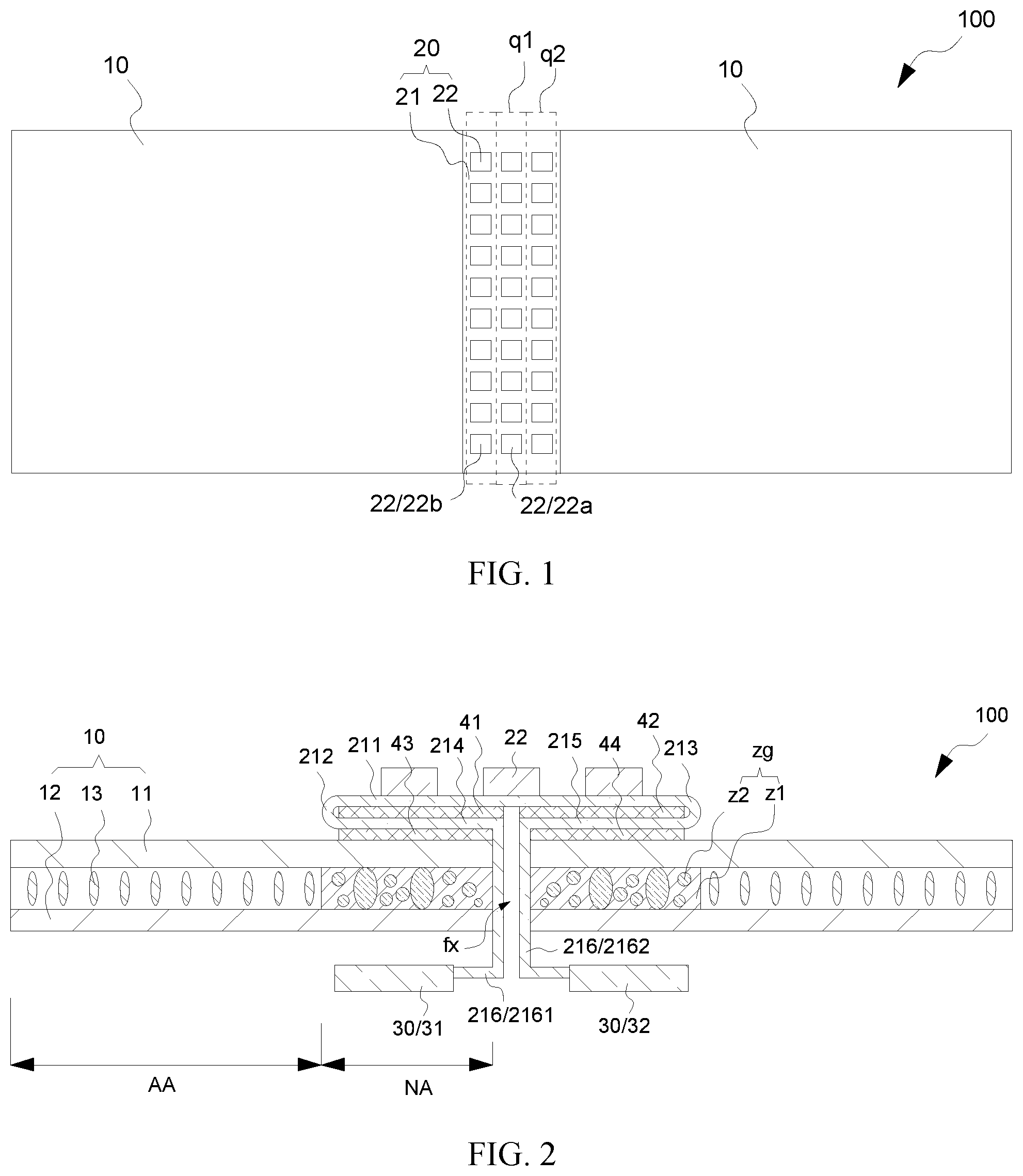 Patent US12099268 — Spliced display panel and spliced display device — Figure 1