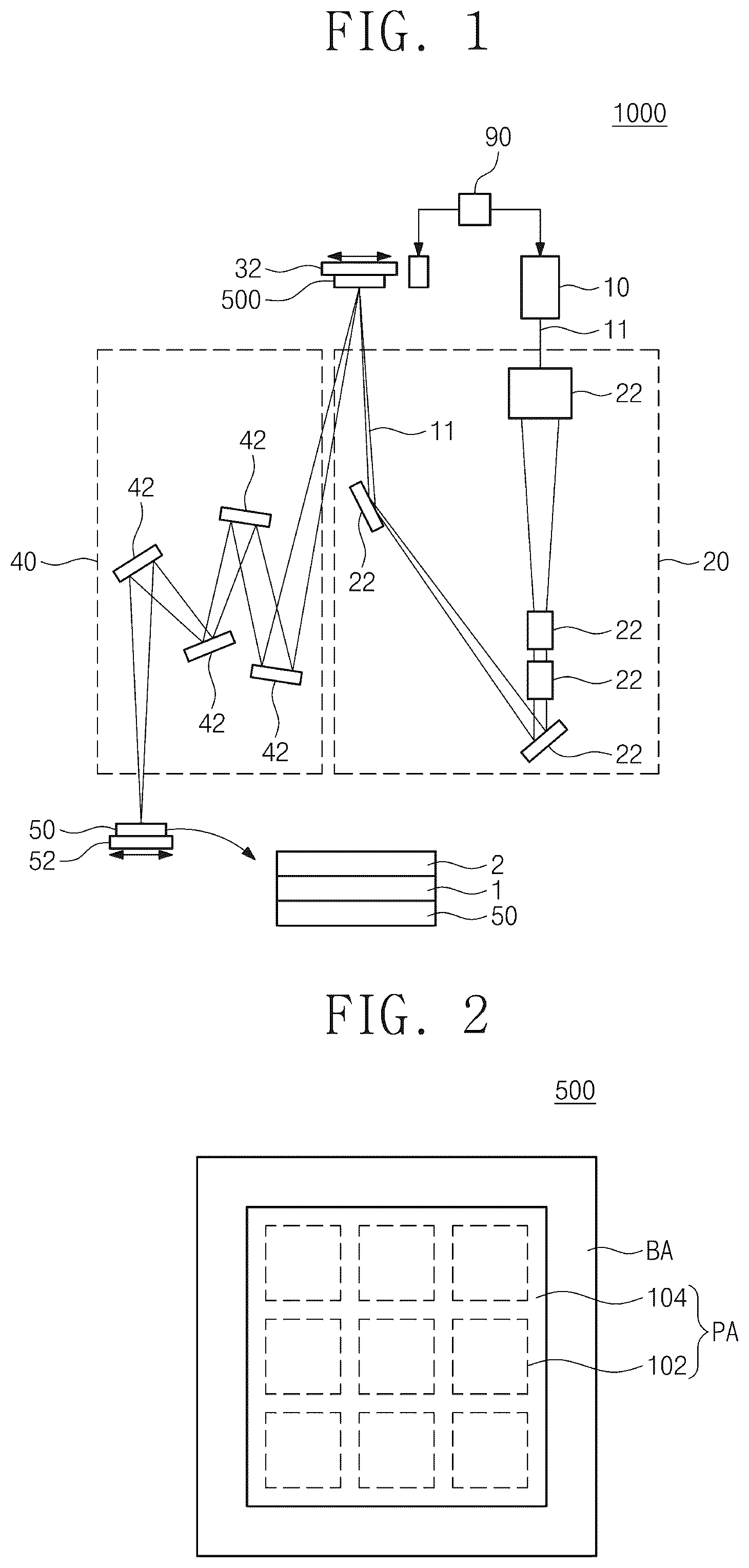 Patent US12099293 Figure 1 – Phase shift mask for extreme ultraviolet lithography and a method of manufacturing a semiconductor device using the same
