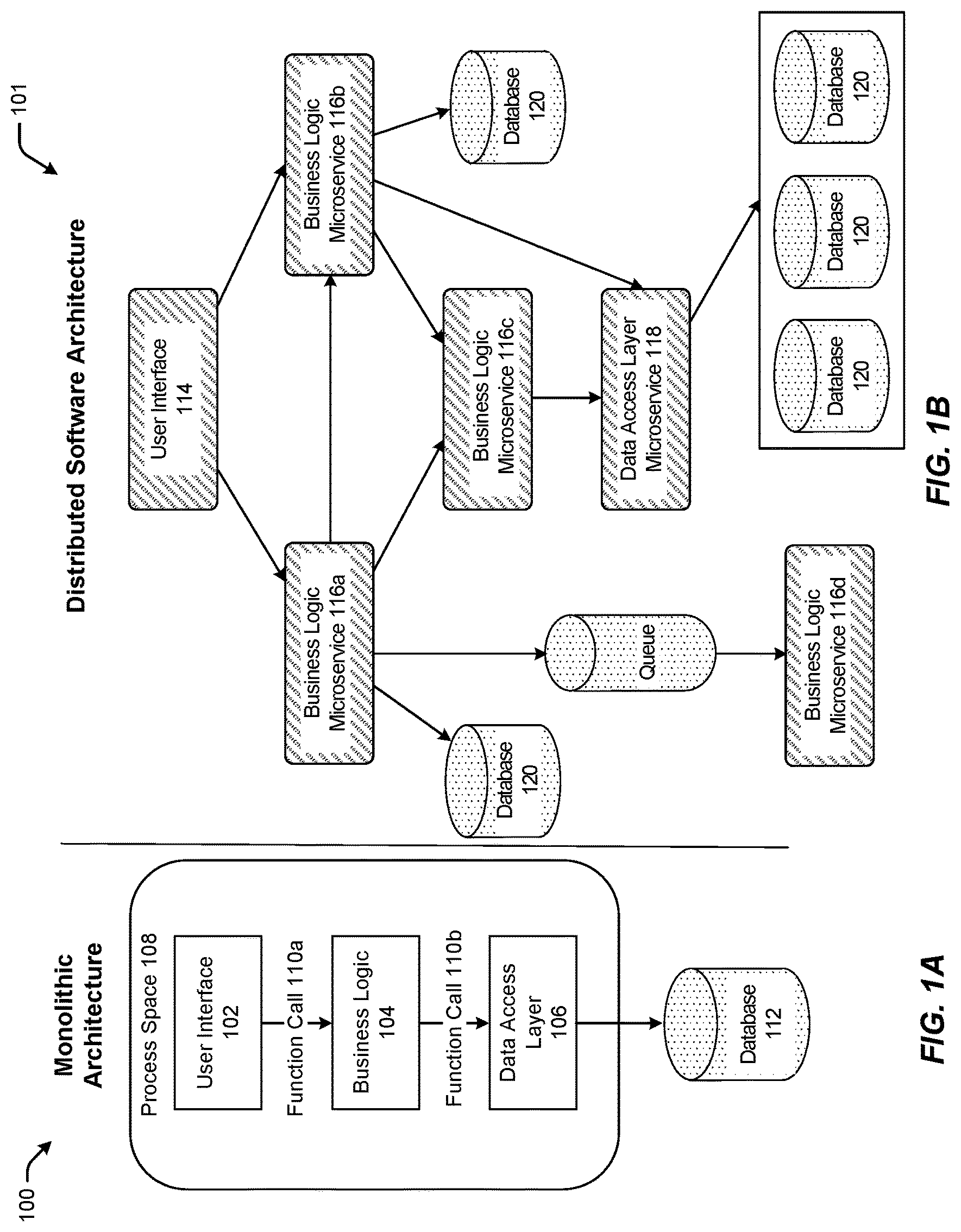 Patent US12099436 — Application performance monitoring for monolithic applications and distributed systems — Figure 1