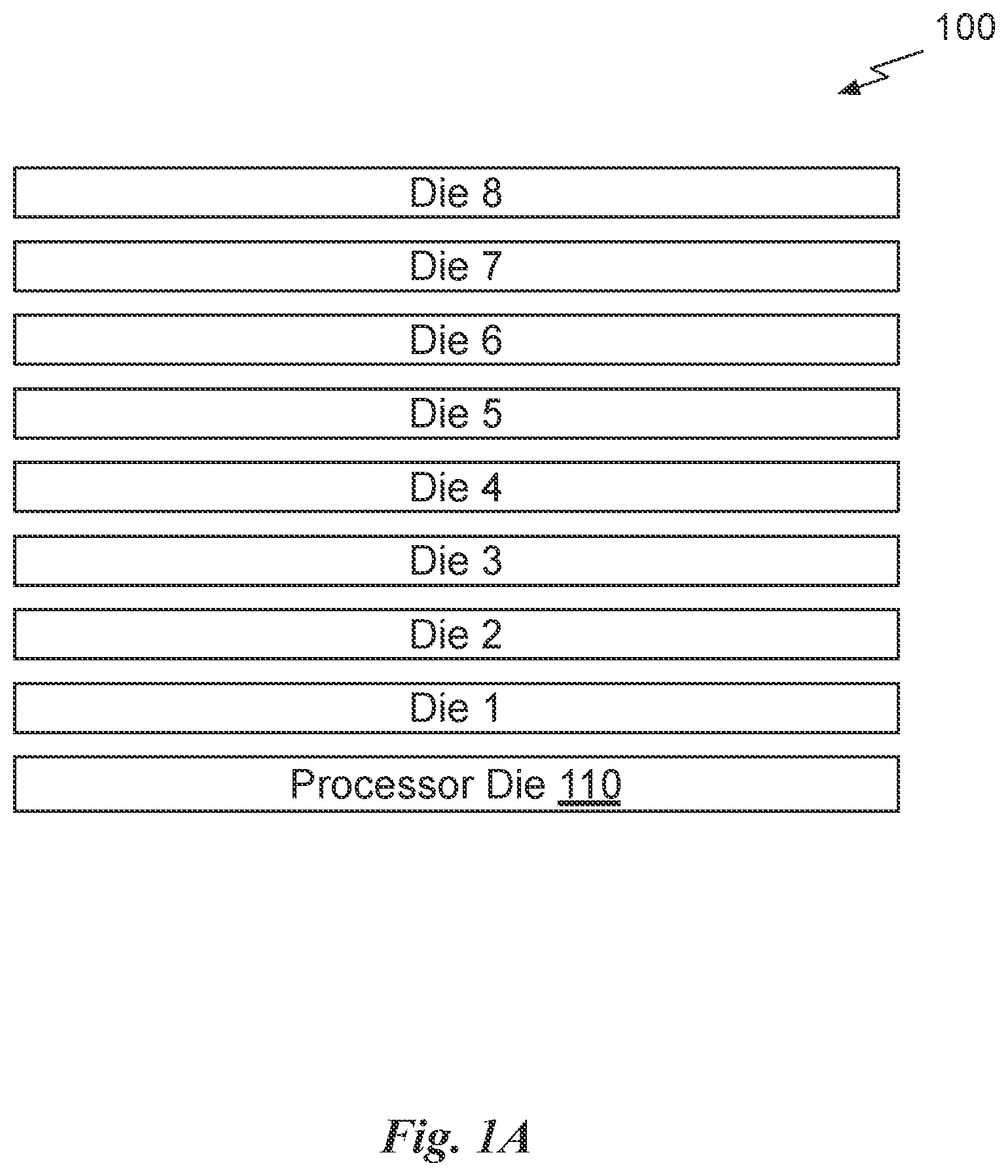 Patent US12099453 — Application partitioning for locality in a stacked memory system — Figure 1