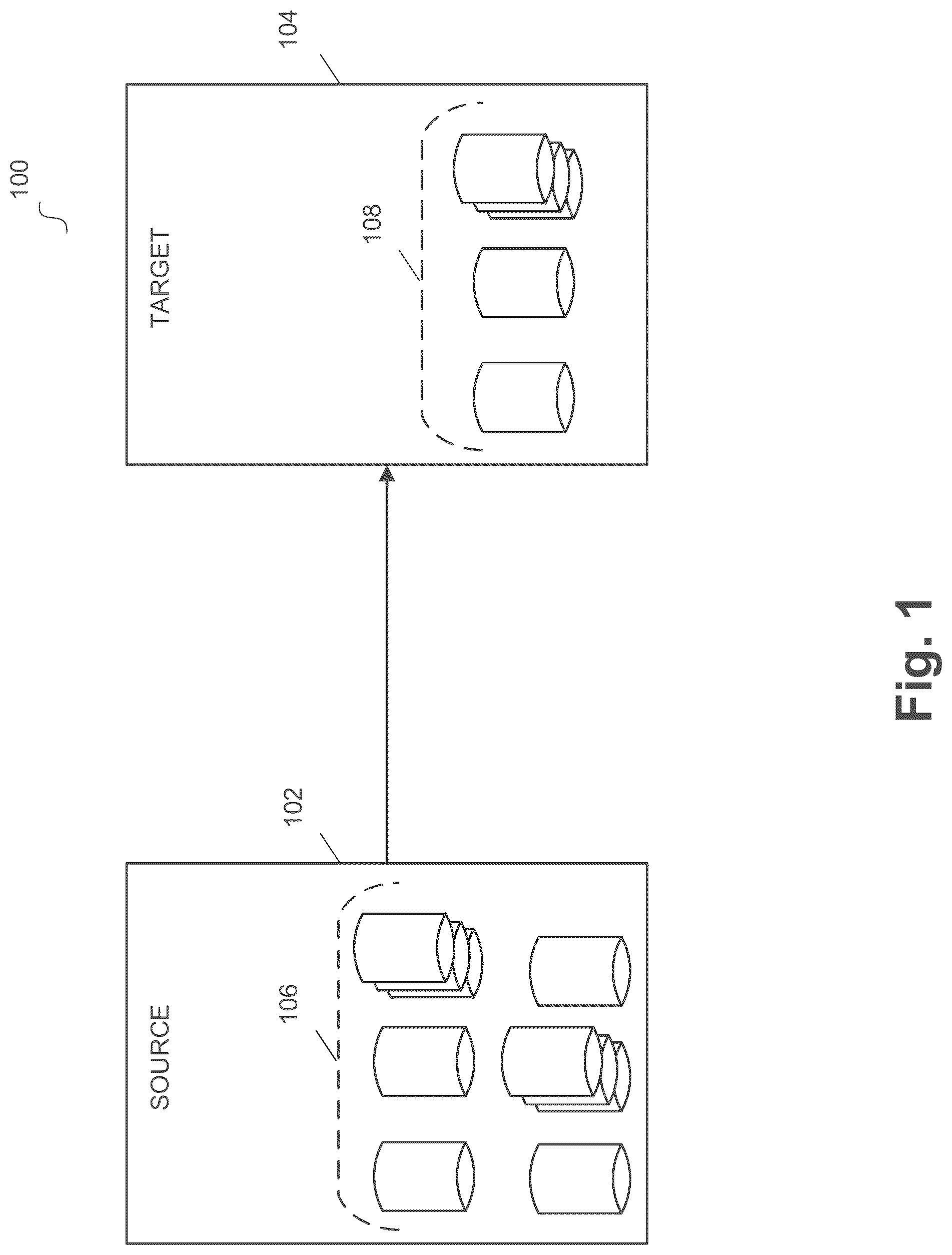 Patent US12099483 — Rules based scheduling and migration of databases using complexity and weight — Figure 1