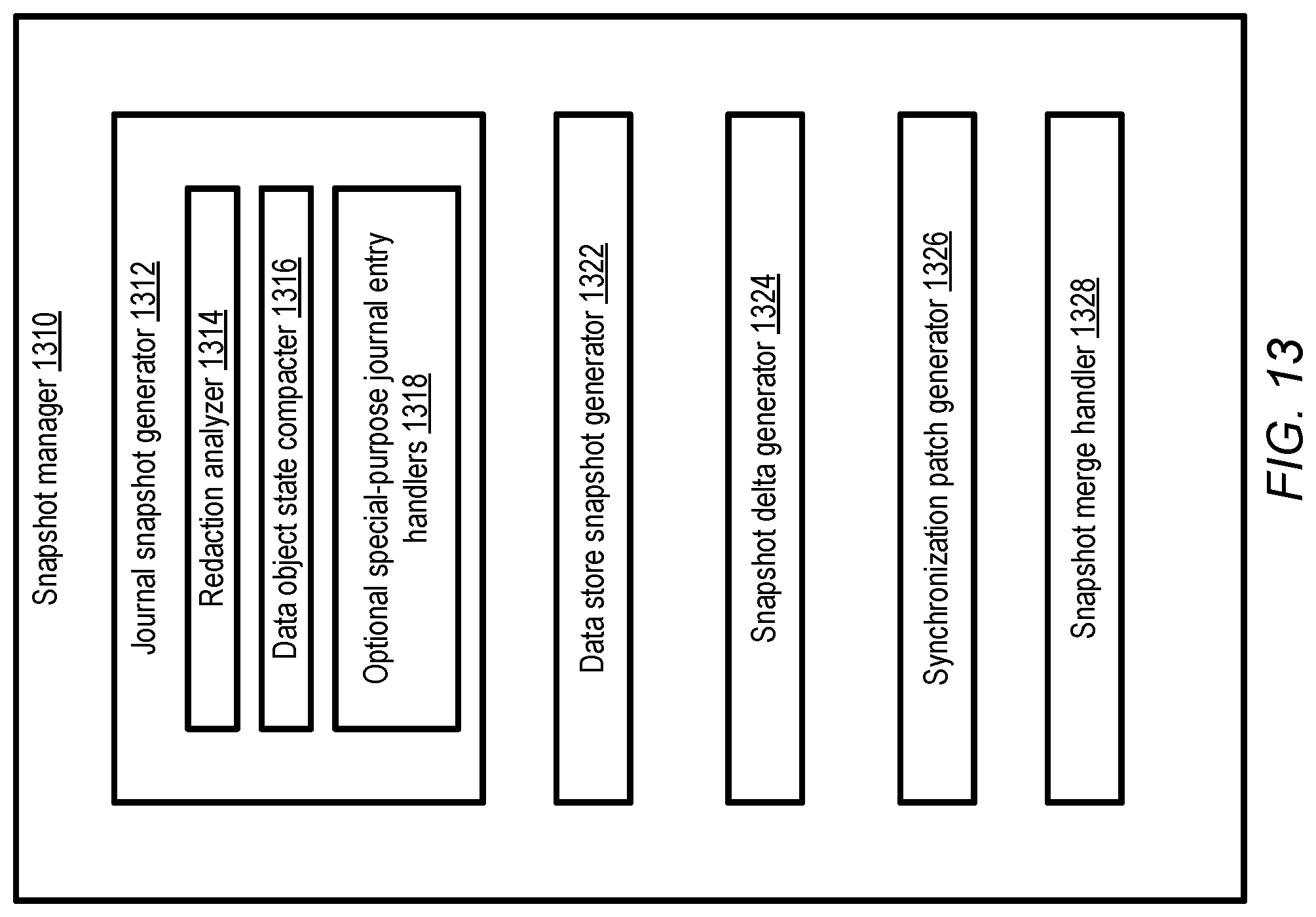 Patent US12099486 Figure 13 – Schema management for journal-based storage systems