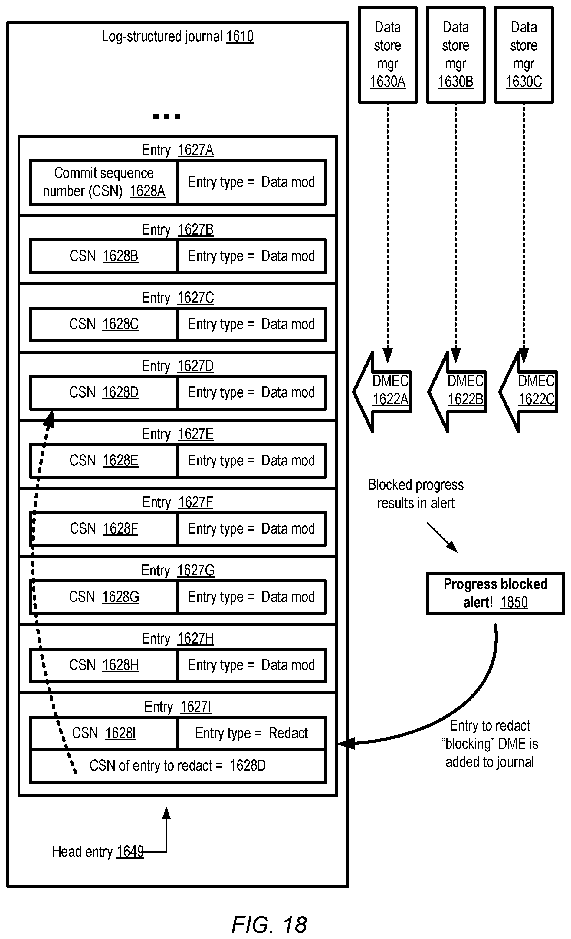 Patent US12099486 Figure 18 – Schema management for journal-based storage systems