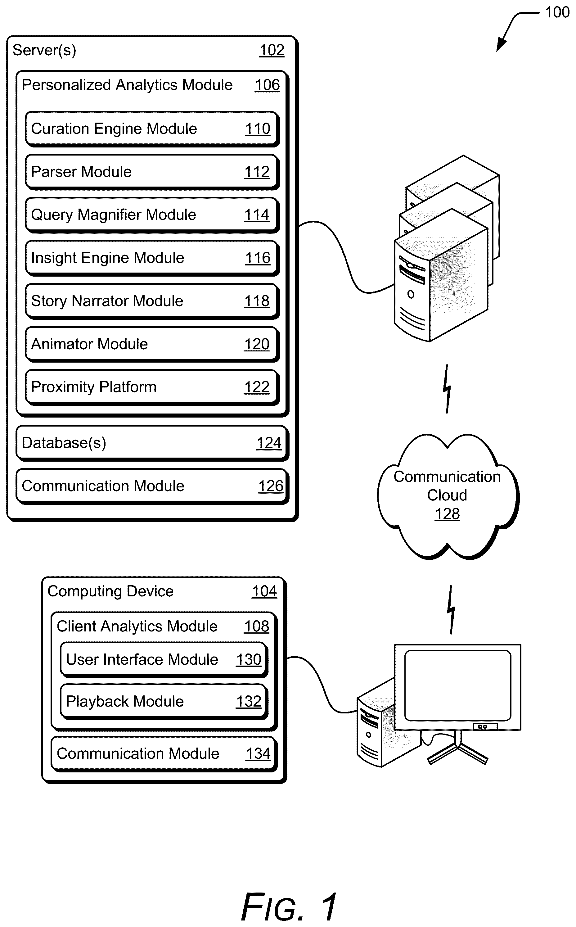 Patent US12099500 Figure 1 – Processing a logical query