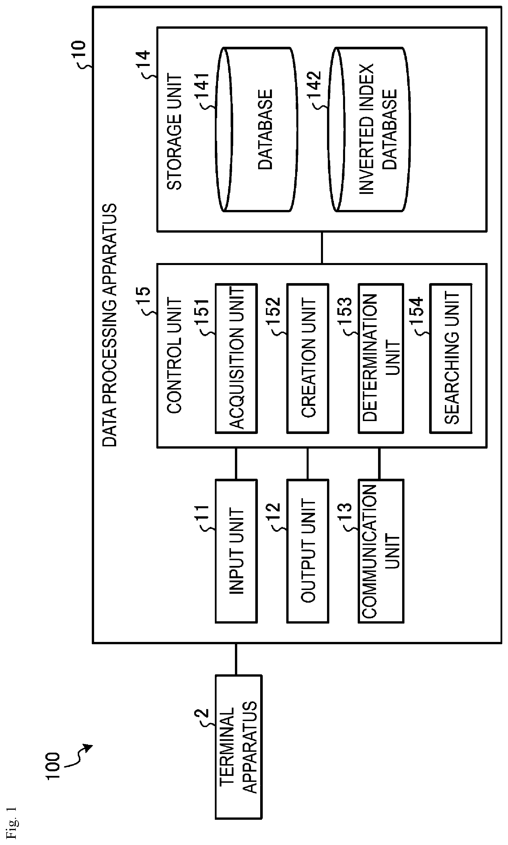 Patent US12099530 — Search using words from user interface — Figure 1