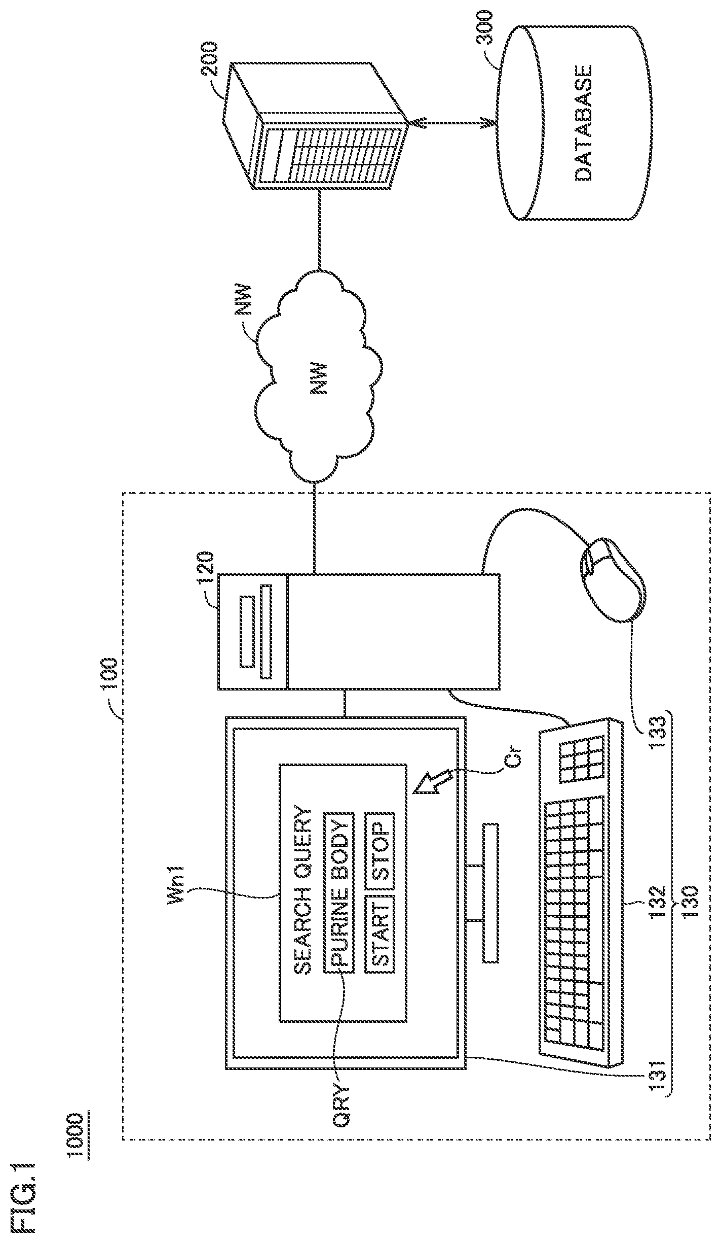 Patent US12099535 — Method, system, and device for evaluating performance of document search — Figure 1
