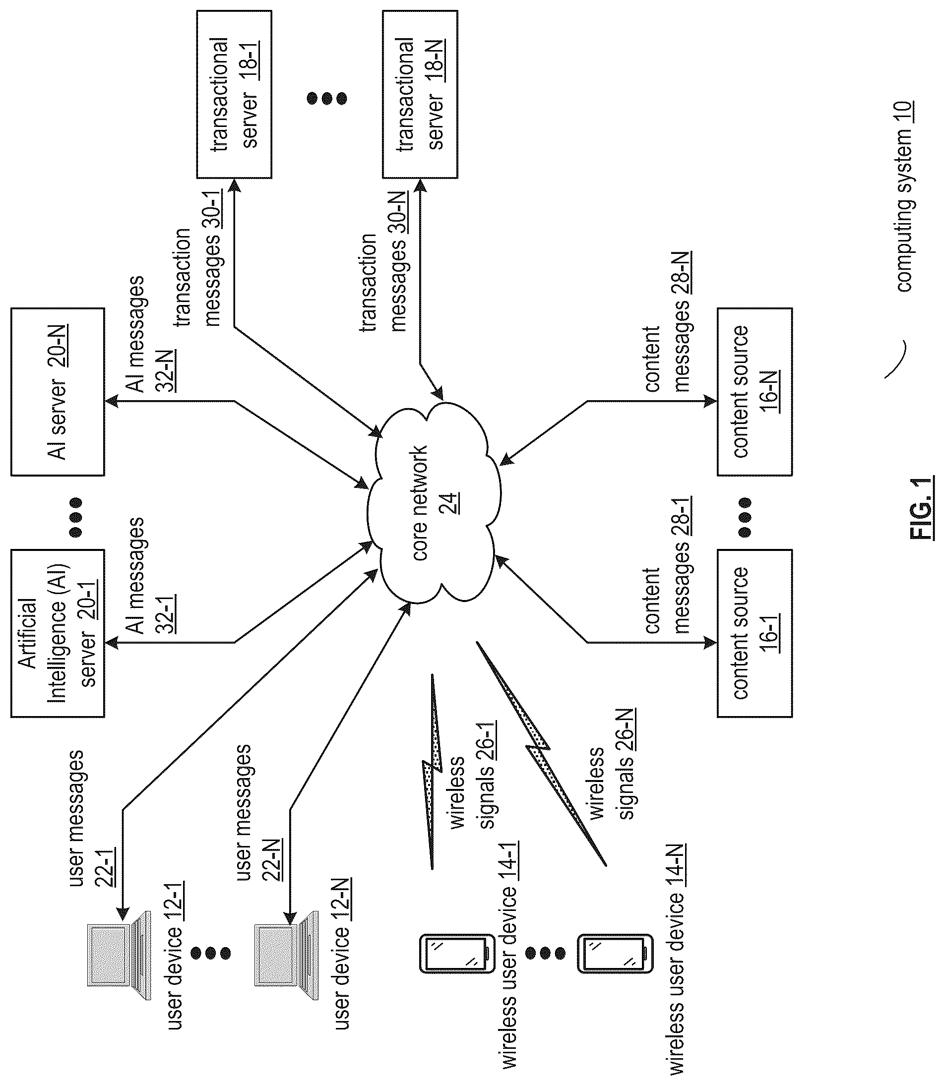 Patent US12099536 — Extracting knowledge from a knowledge database — Figure 1