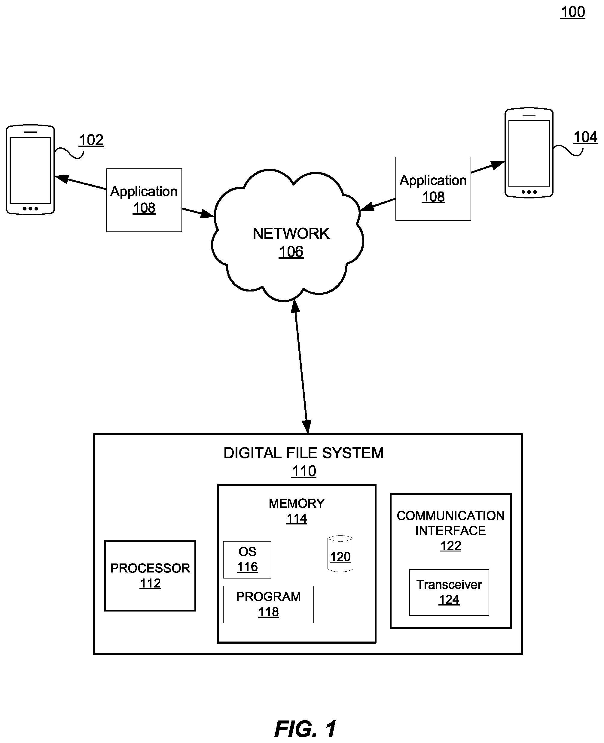 Patent US12099581 — Systems and methods for localized file transfer with file degradation — Figure 1