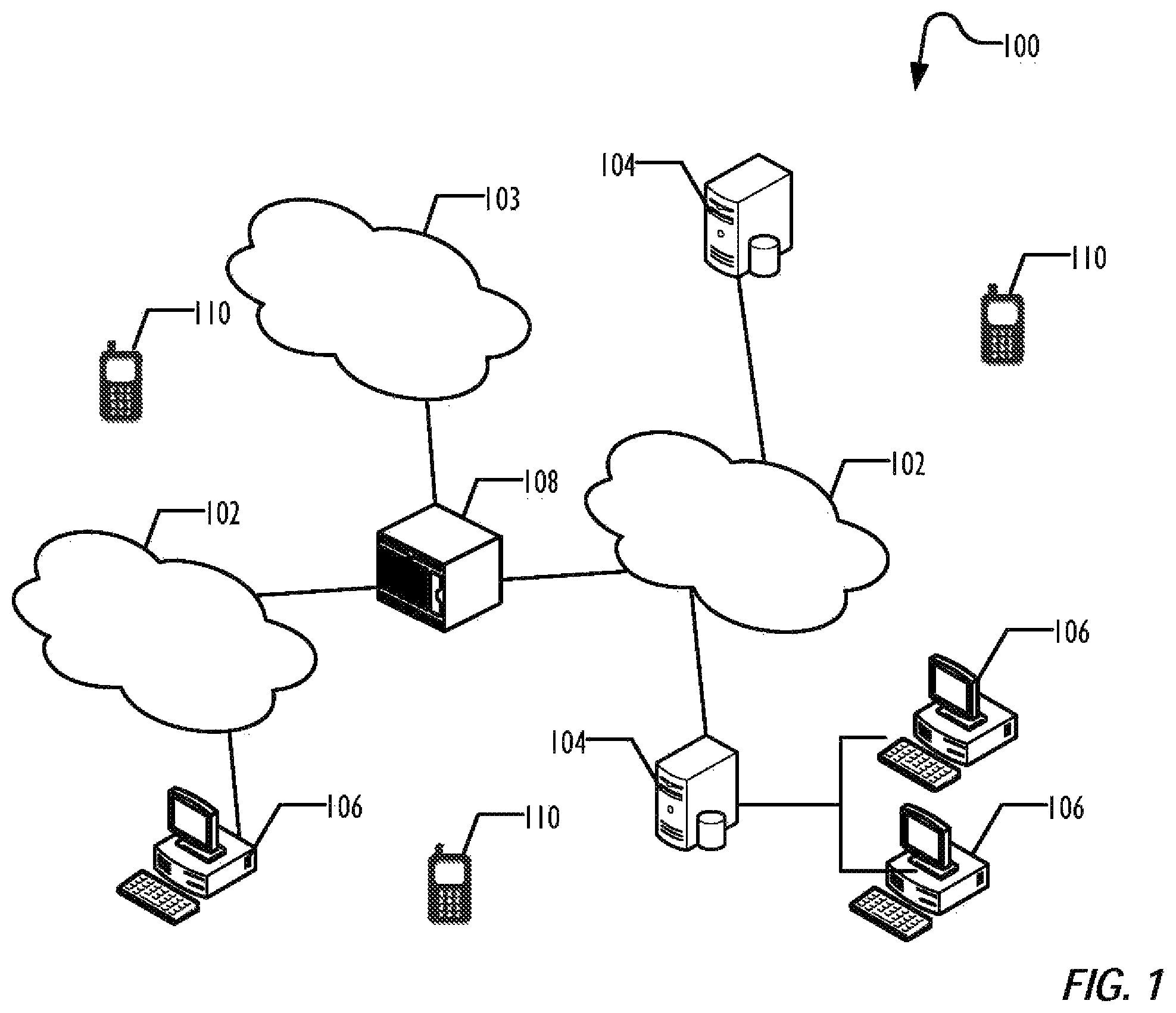 Patent US12099603 — System and method to detect domain generation algorithm malware and systems infected by such malware — Figure 1