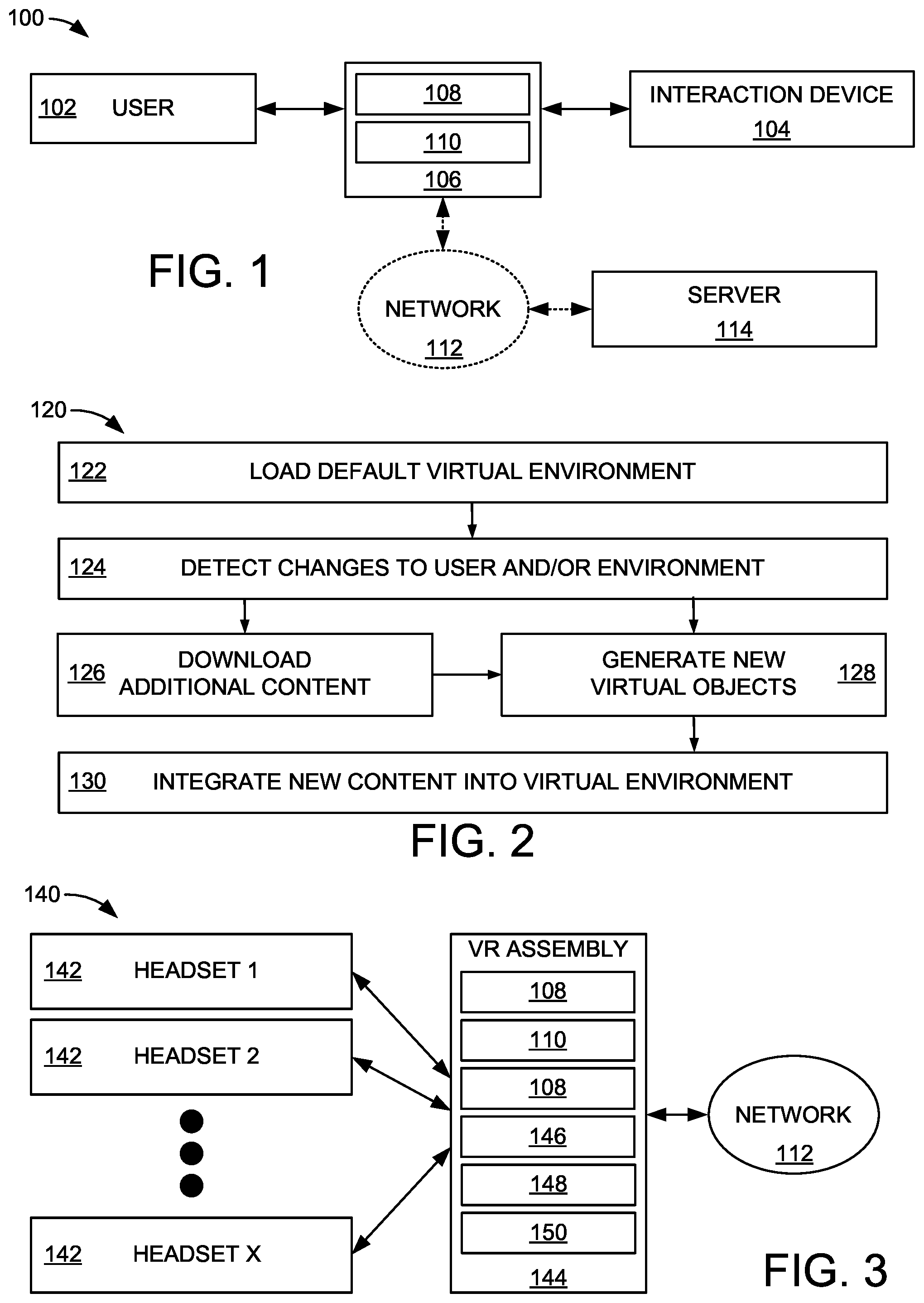 Patent US12099646 — Prospective generation and storage of content for an alternate reality environment — Figure 1