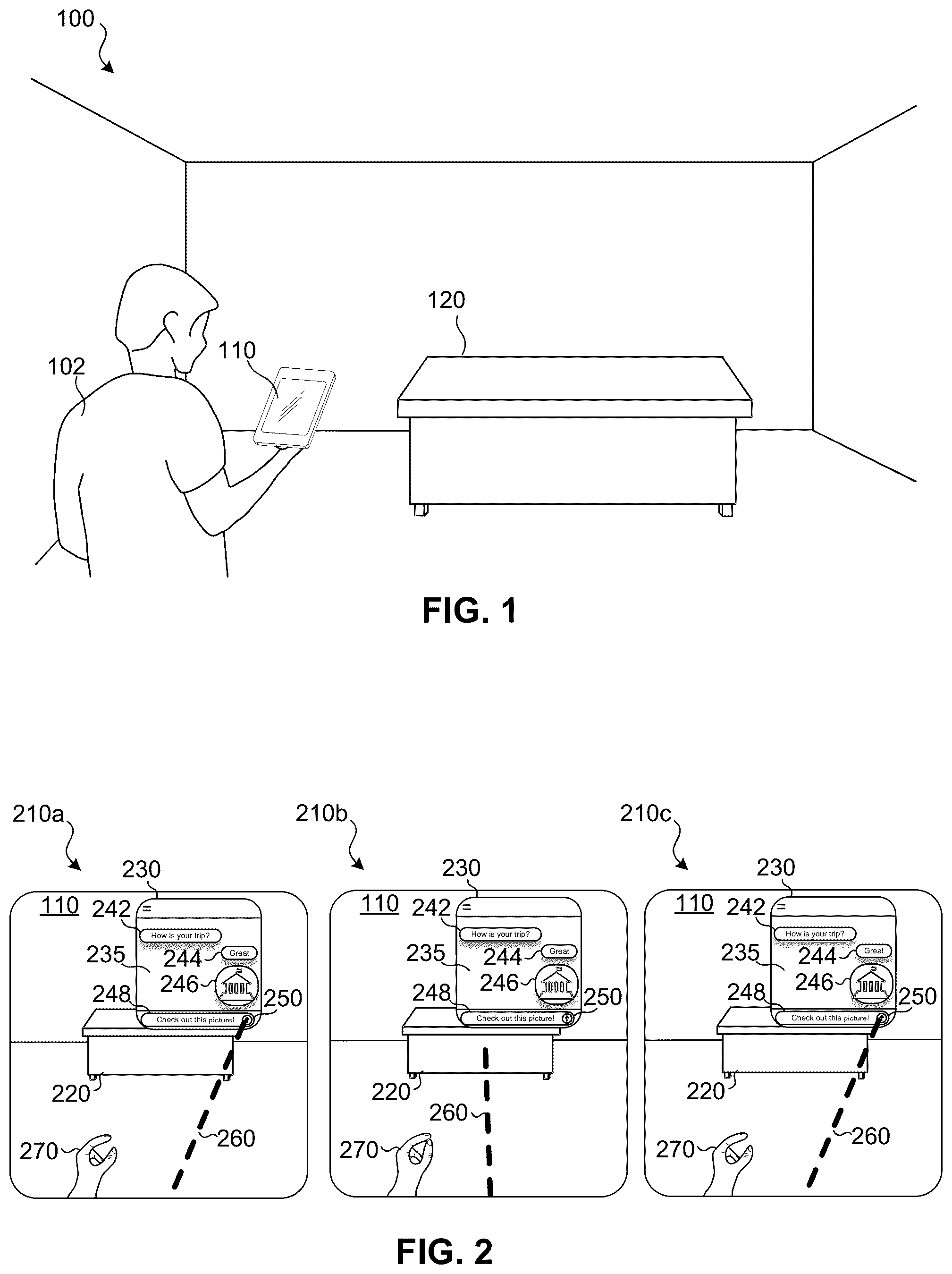 Patent US12099653 — User interface response based on gaze-holding event assessment — Figure 1
