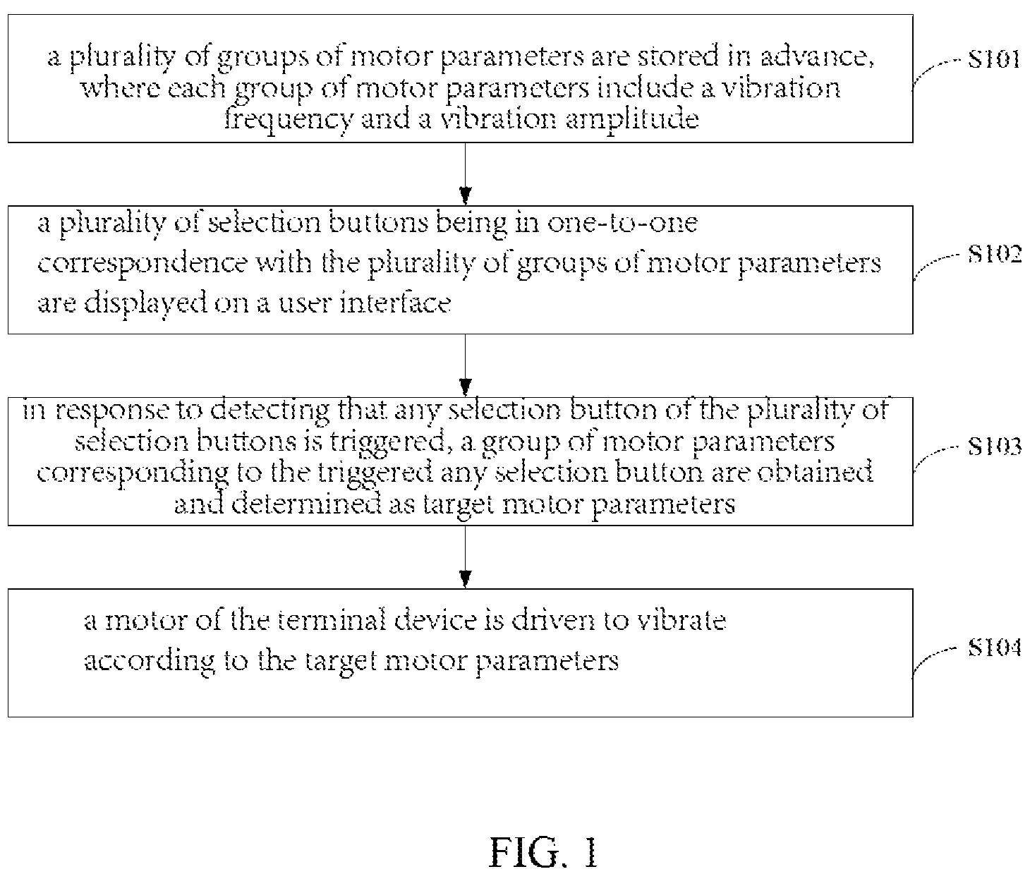 Patent US12099656 — Motor control method, terminal device, and non-transitory computer-readable storage medium — Figure 1