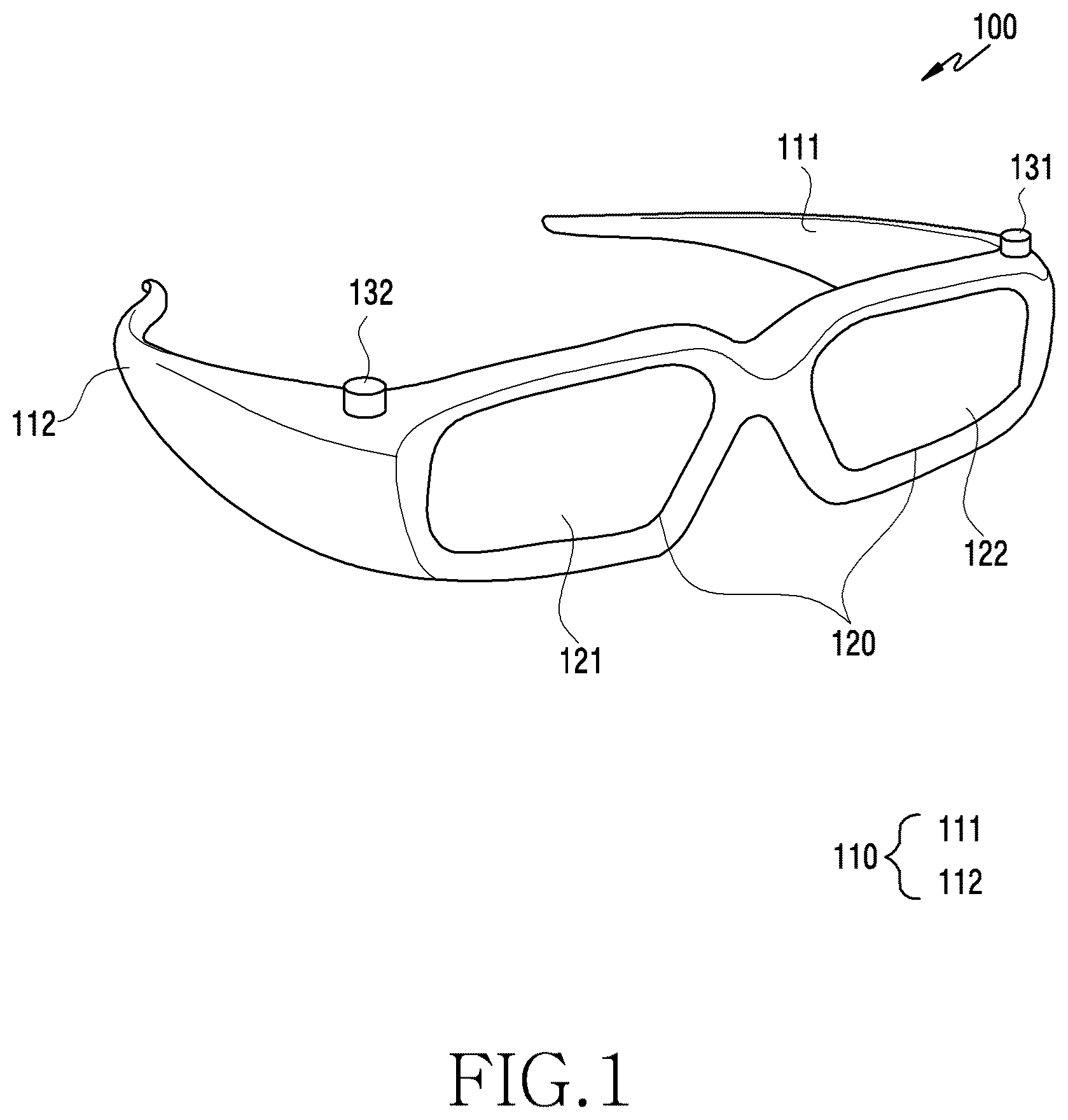 Patent US12099657 — Electronic device for performing various functions in augmented reality environment, and operation method for same — Figure 1