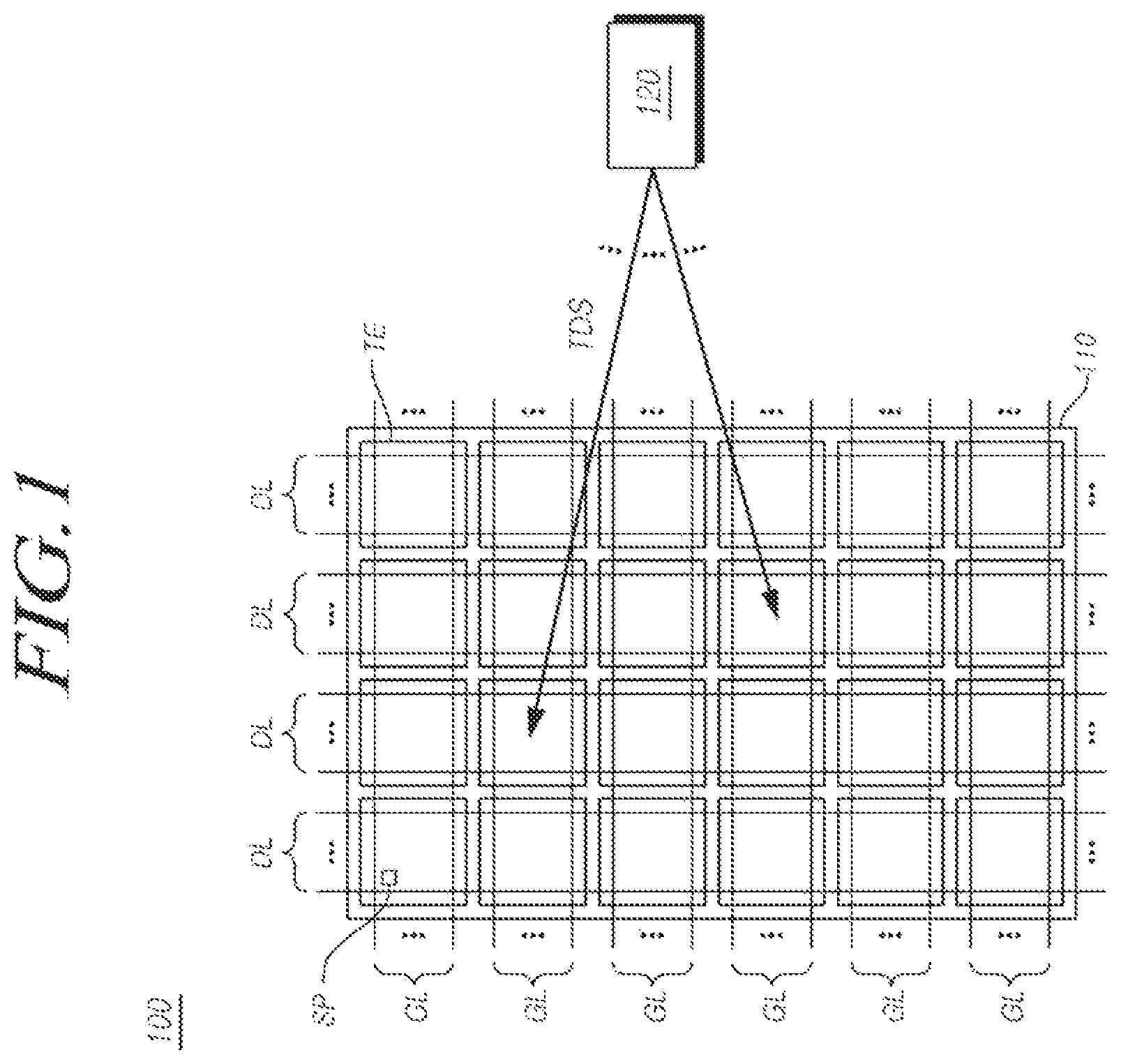 Patent US12099682 — Driving method, touch sensing circuit, display panel, and touch display device — Figure 1