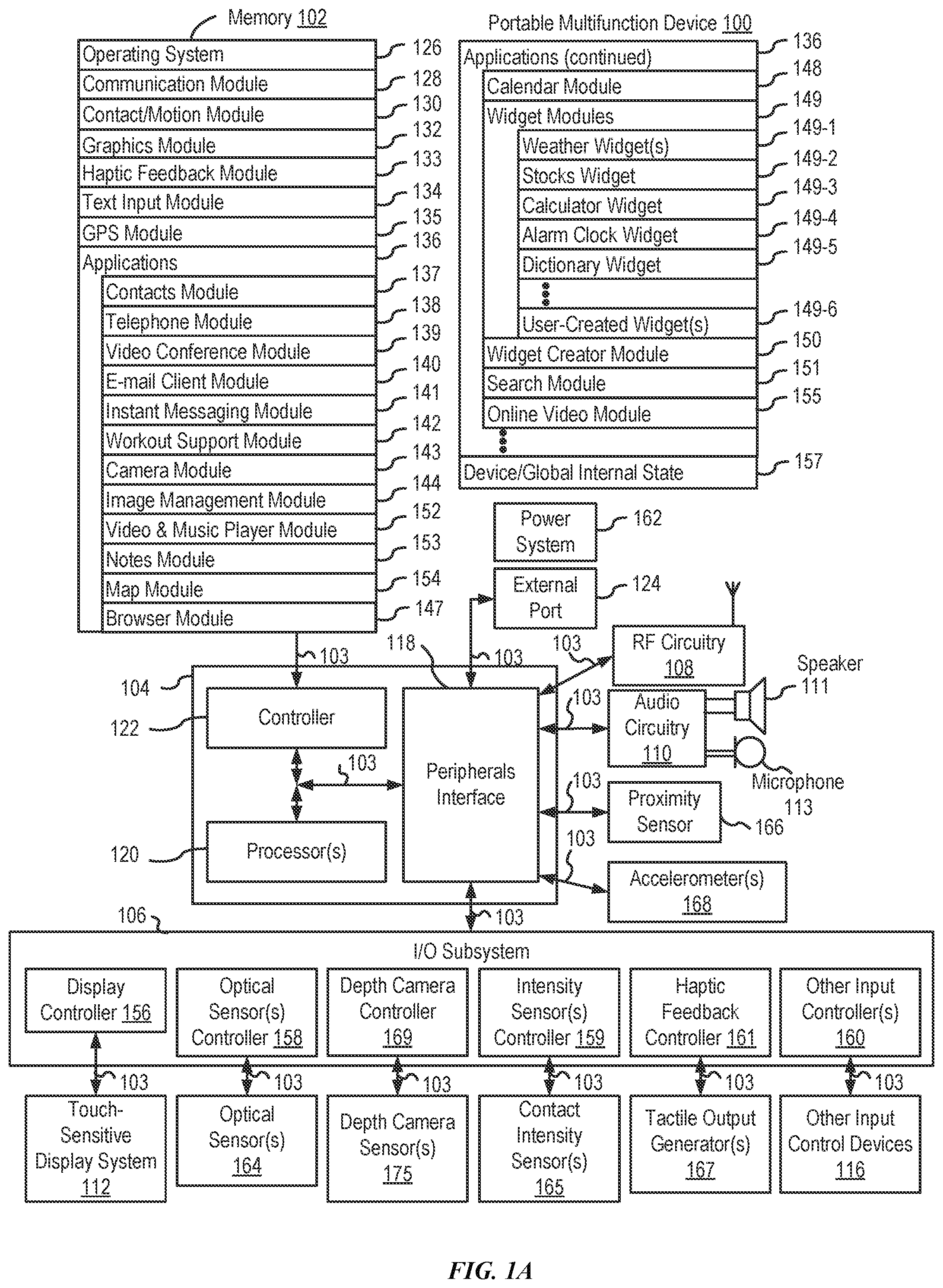 Patent US12099713 — User interfaces related to time — Figure 1