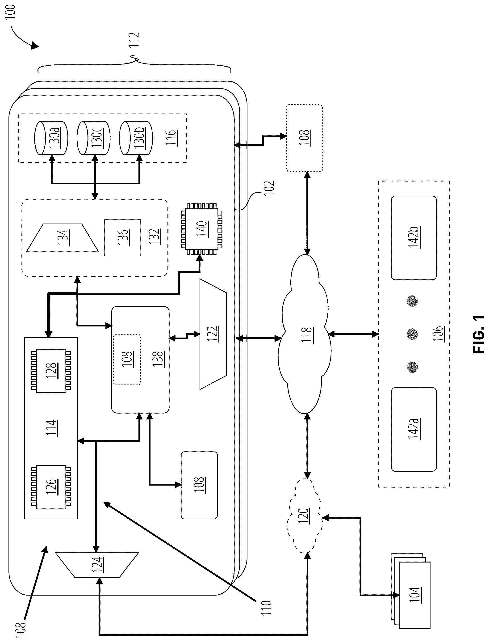 Patent US12099722 — Resiliency SLO protocol layer — Figure 1