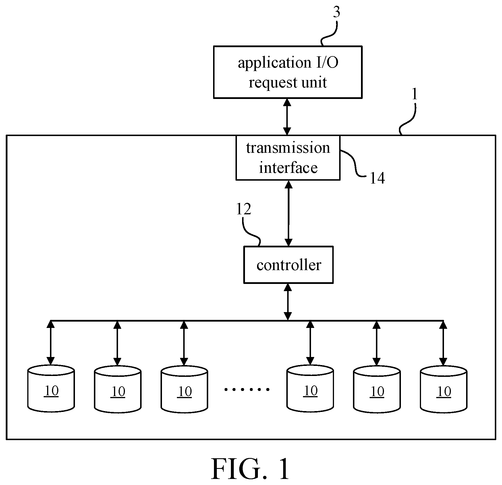 Patent US12099730 — Data storage system with intelligent power management — Figure 1