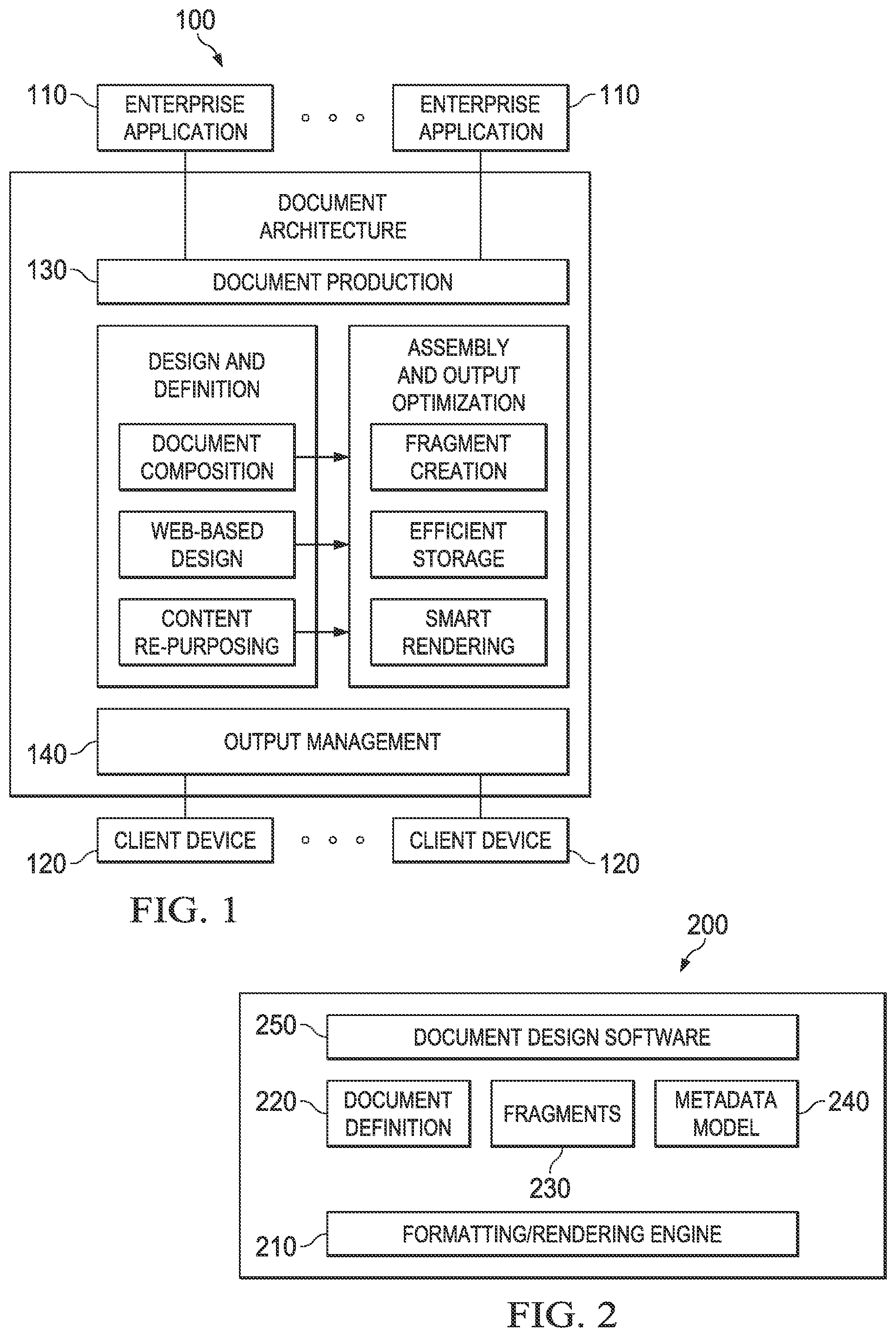 Patent US12099794 — Document architecture with fragment-driven role based access controls — Figure 1