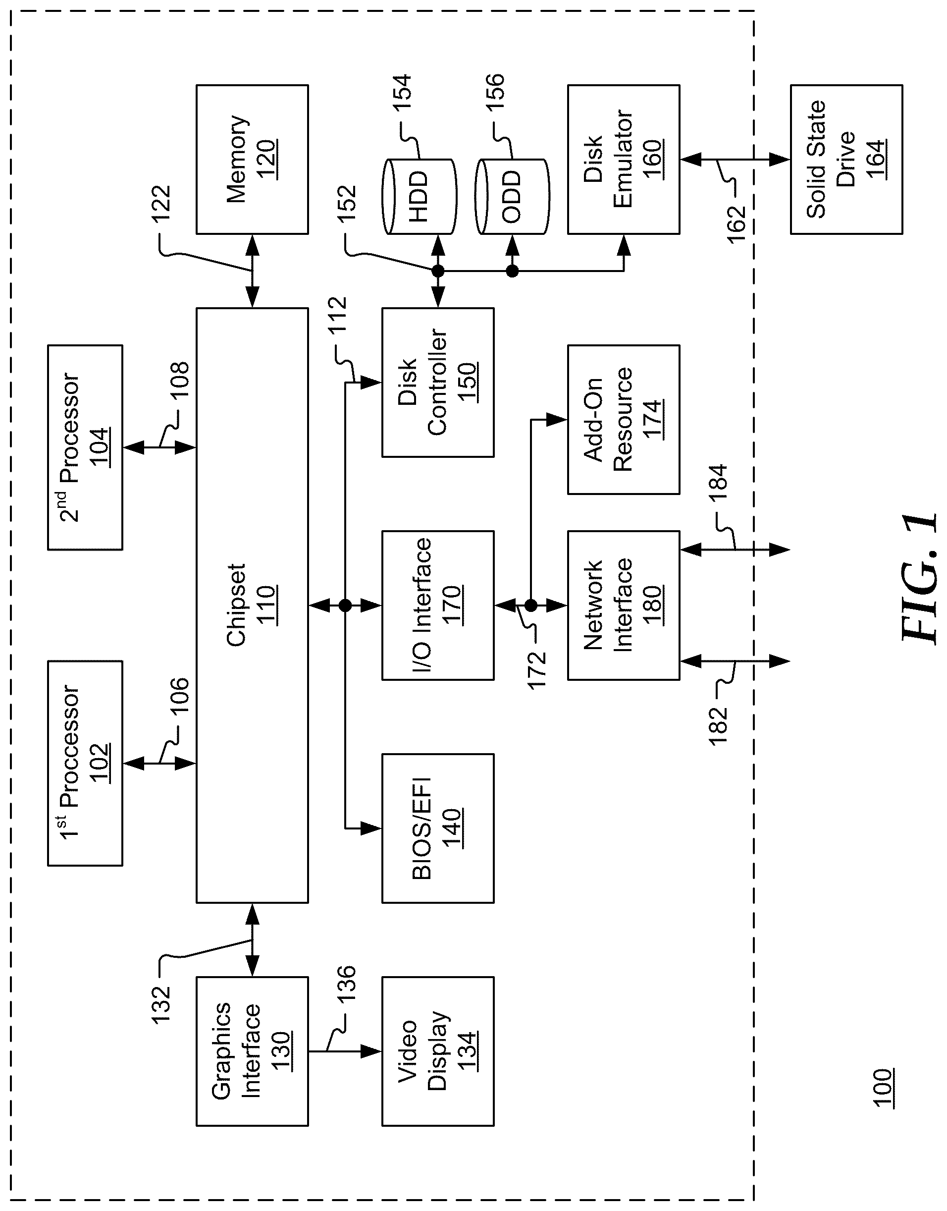 Patent US12099852 — Location-based computer configuration — Figure 1