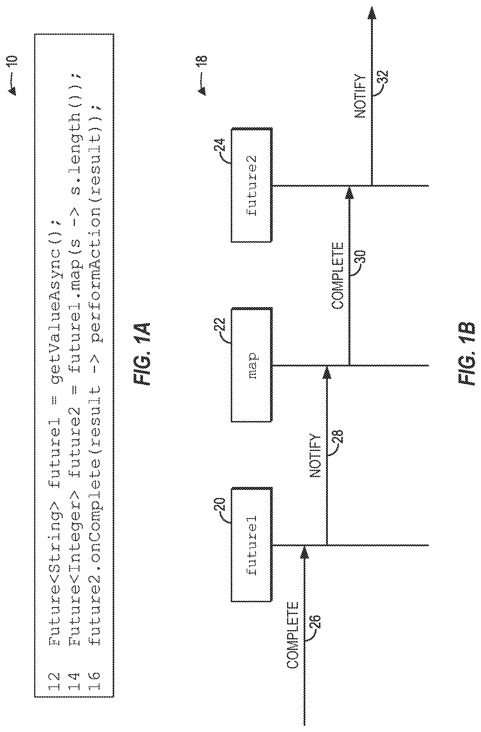 Patent US12099870 — Reducing call stack usage for future object completions — Figure 1