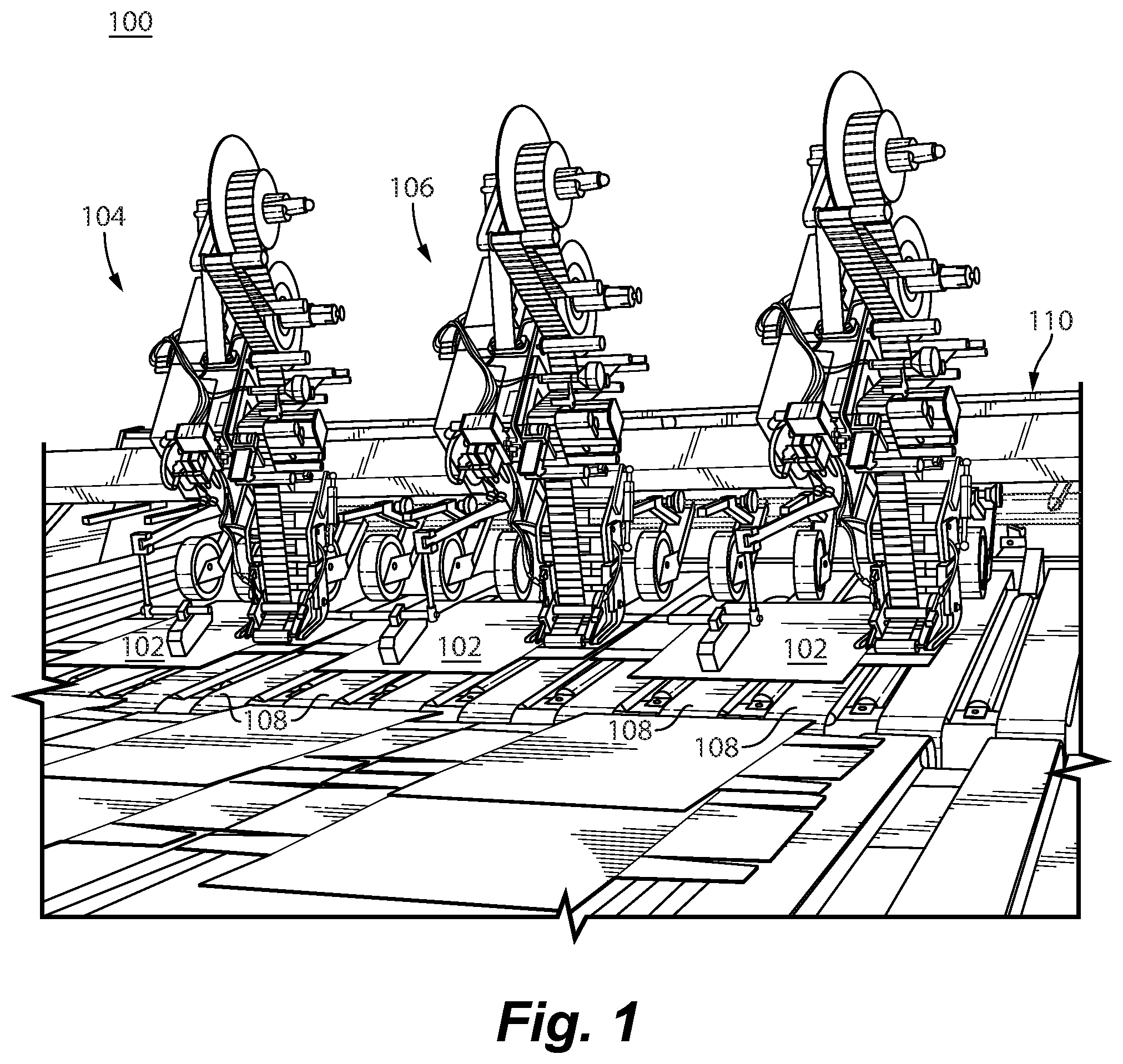 Patent US12099889 — Multi stream RFID tag applicator — Figure 1