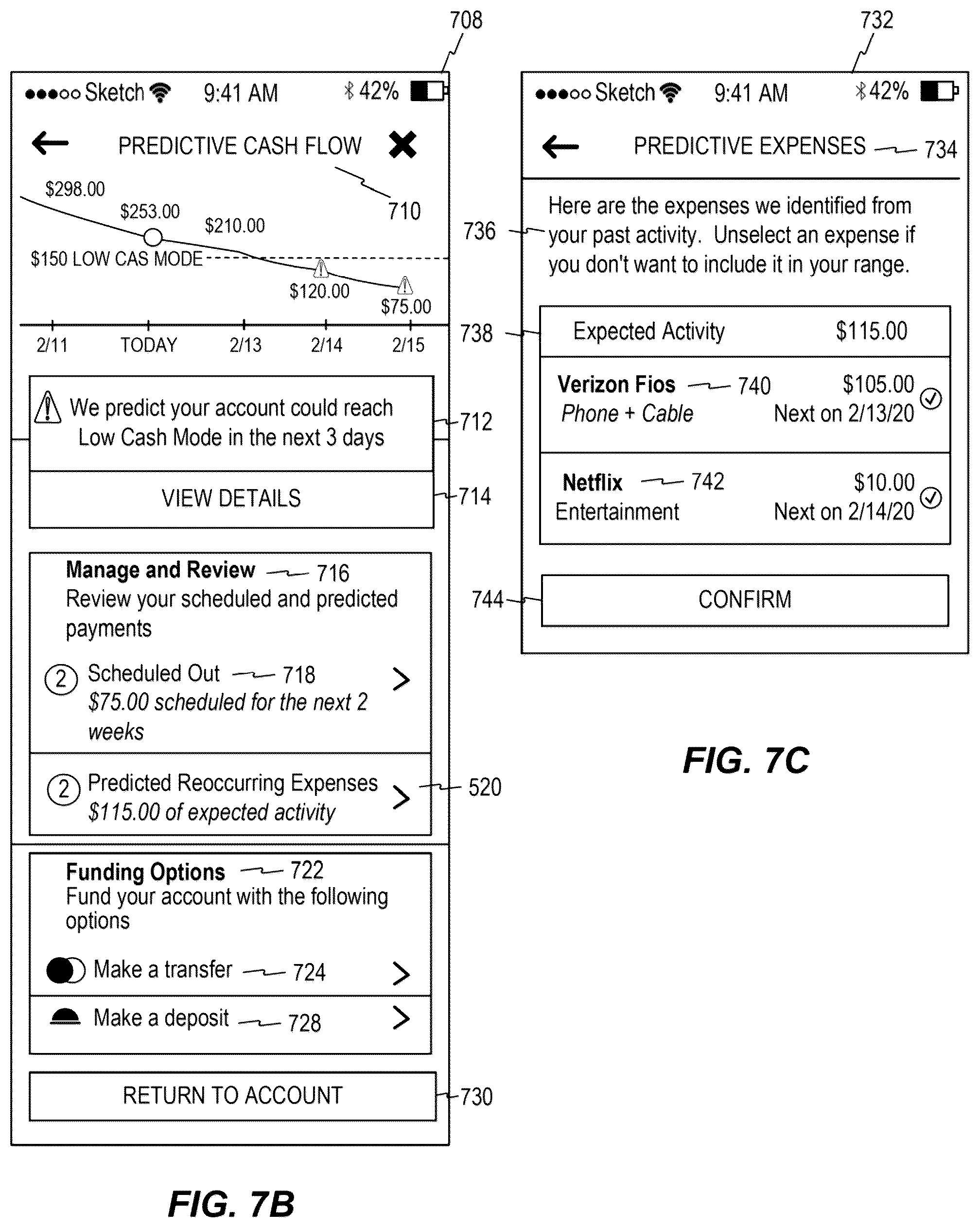 Patent US12099980 Figure 15 – Systems and methods for managing a financial account in a low-cash mode