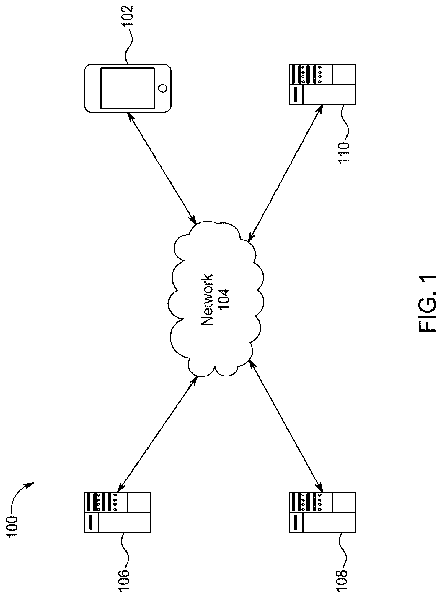 Patent US12100000 — Bifurcated digital wallet systems and methods for processing transactions using information extracted from multiple sources — Figure 1