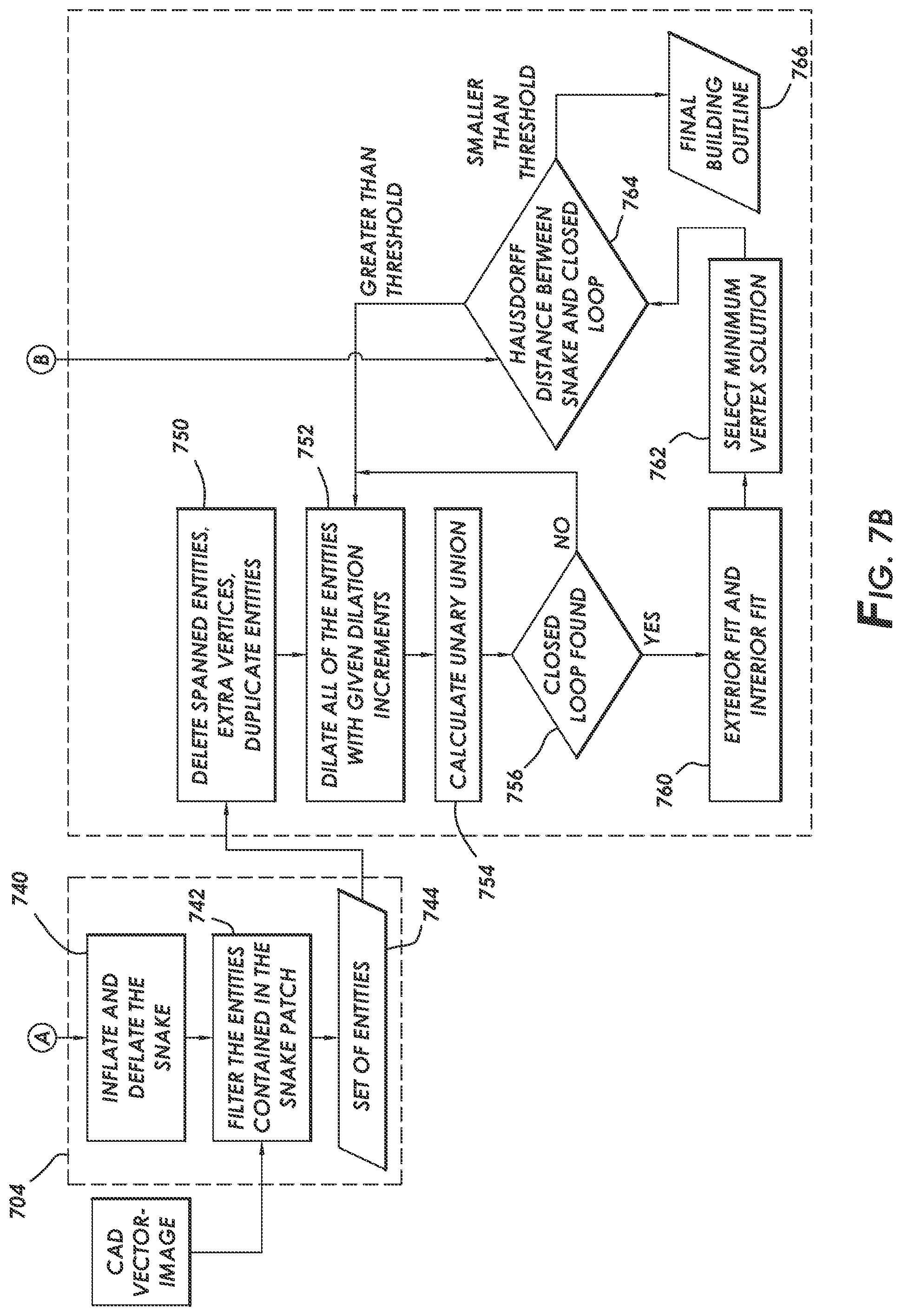 Patent US12100083 Figure 8 – Systems and methods for automating conversion of drawings to indoor maps and plans
