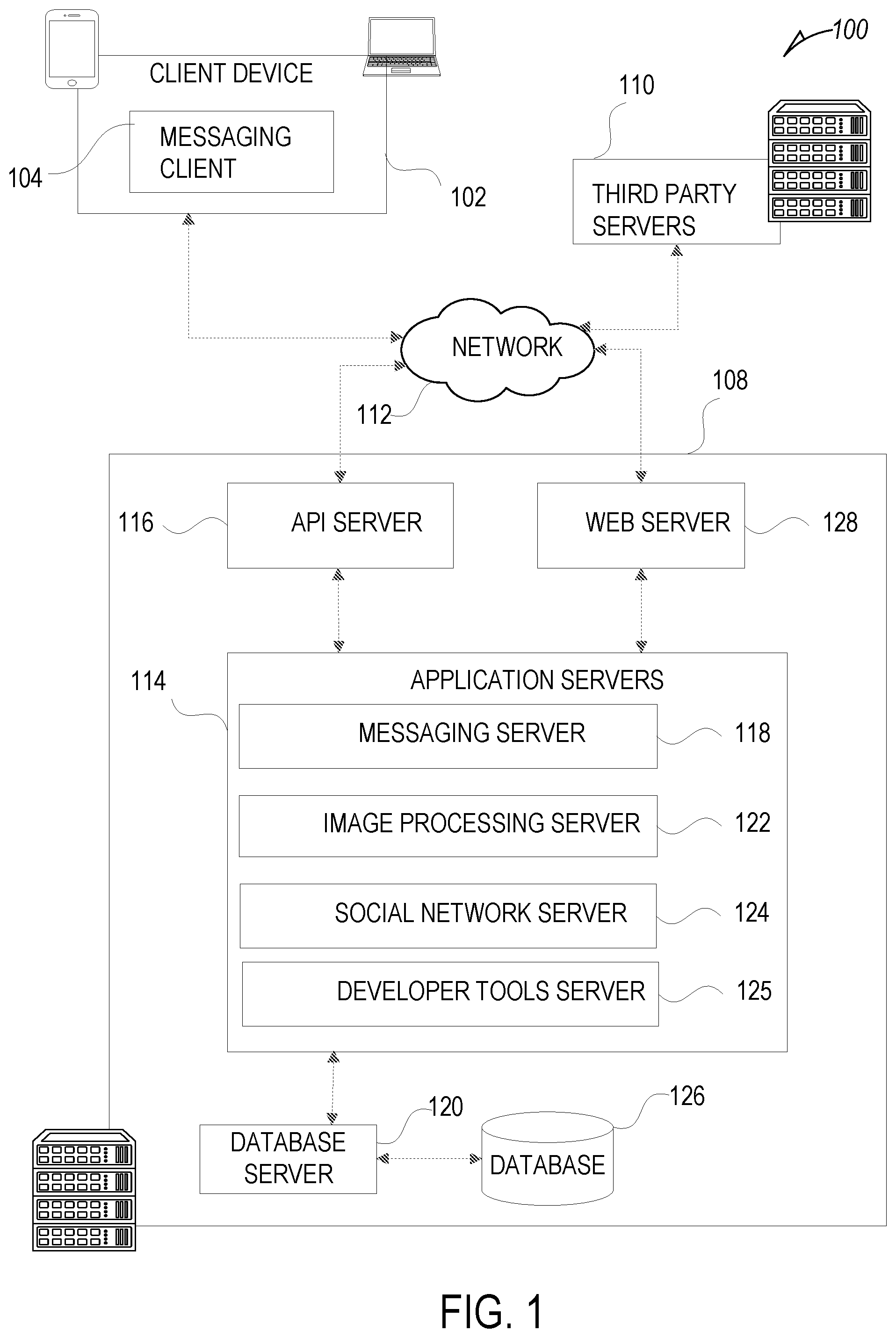 Patent US12100092 — Integrating augmented reality into the web view platform — Figure 1