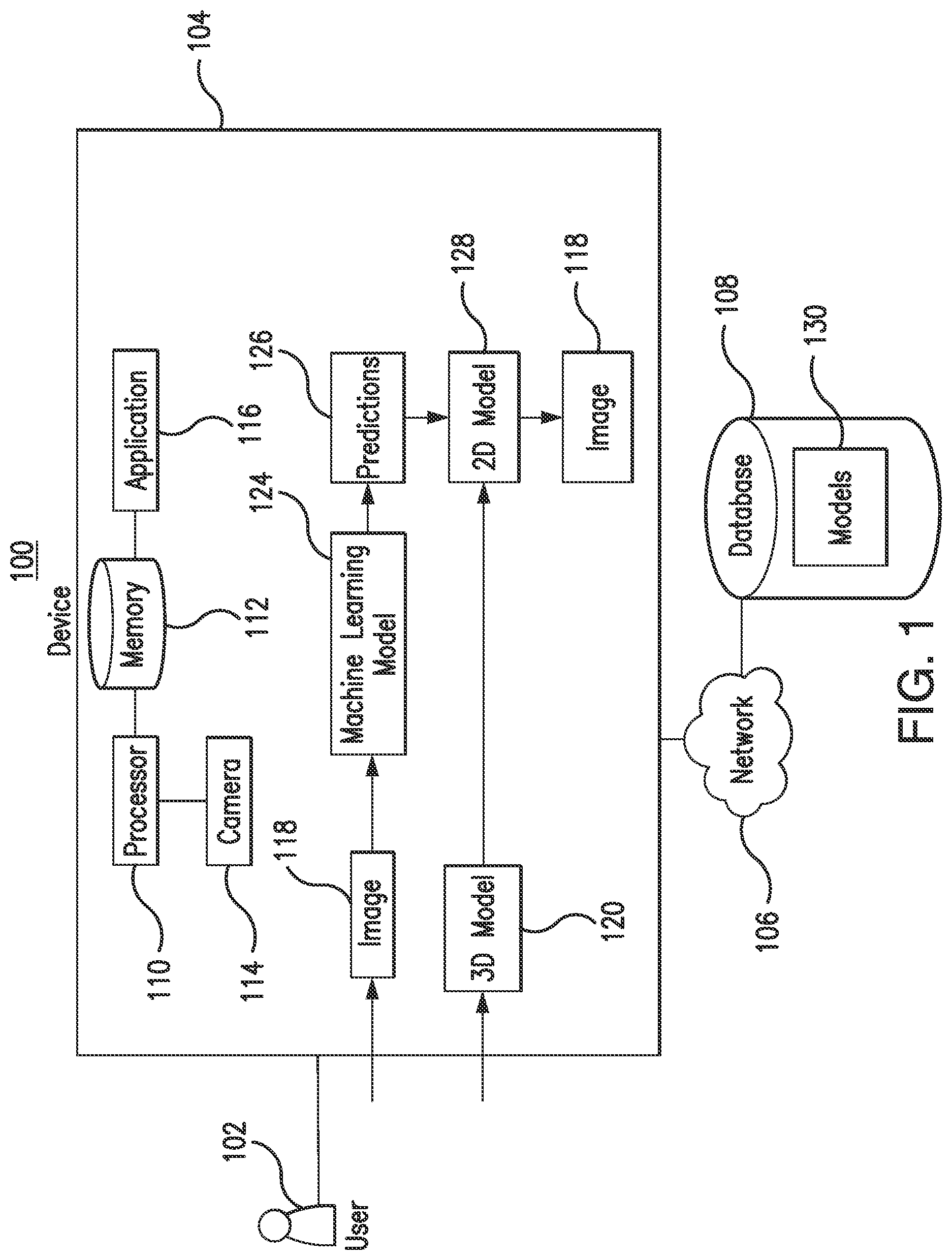 Patent US12100114 — Virtual shoe try-on — Figure 1
