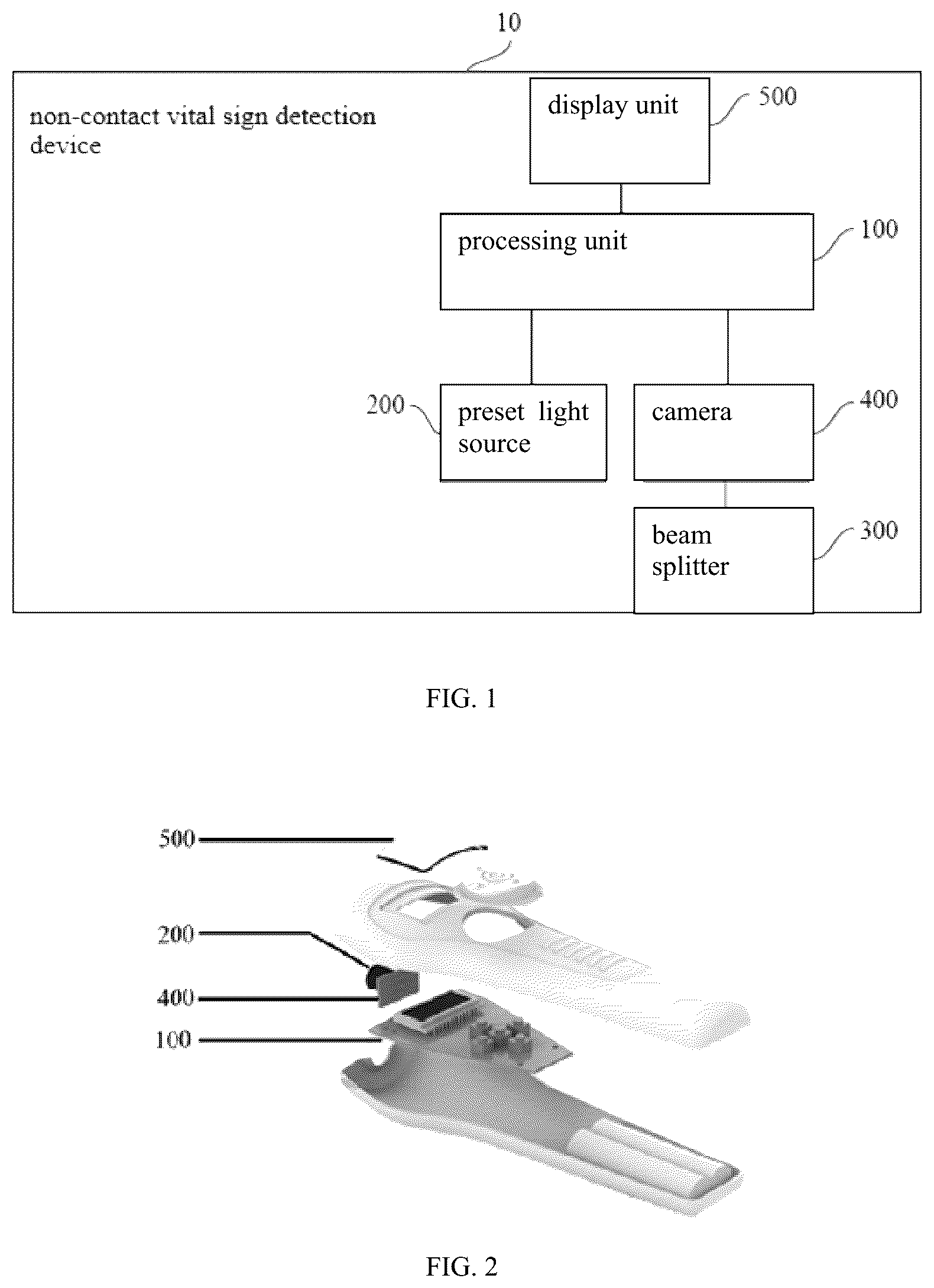 Patent US12100136 — Non-contact vital sign detection device and system thereof — Figure 1