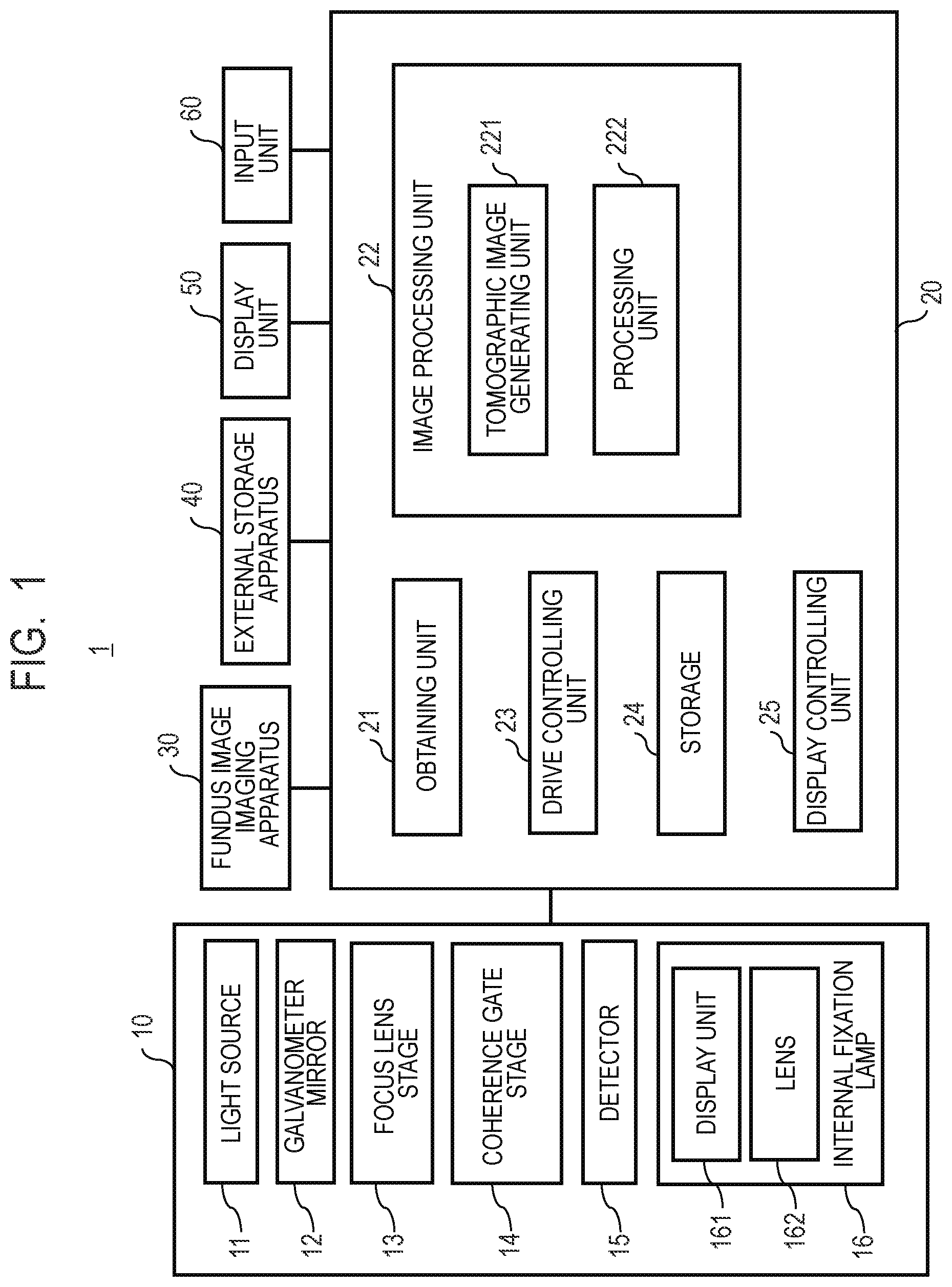 Patent US12100154 — Medical image processing apparatus, medical image processing method, computer-readable medium, and learned model — Figure 1