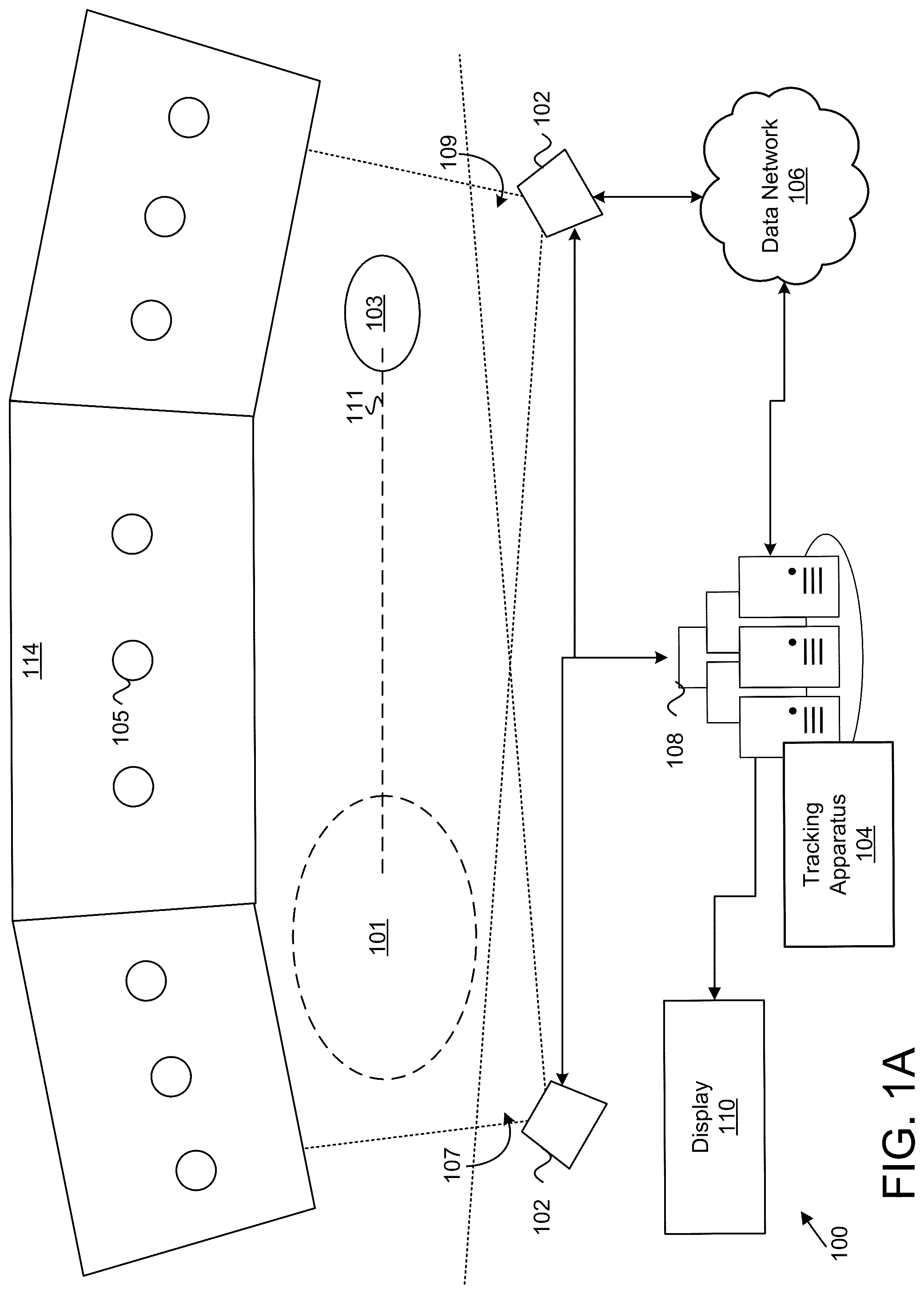 Patent US12100167 — Estimating a trajectory path of an object — Figure 1