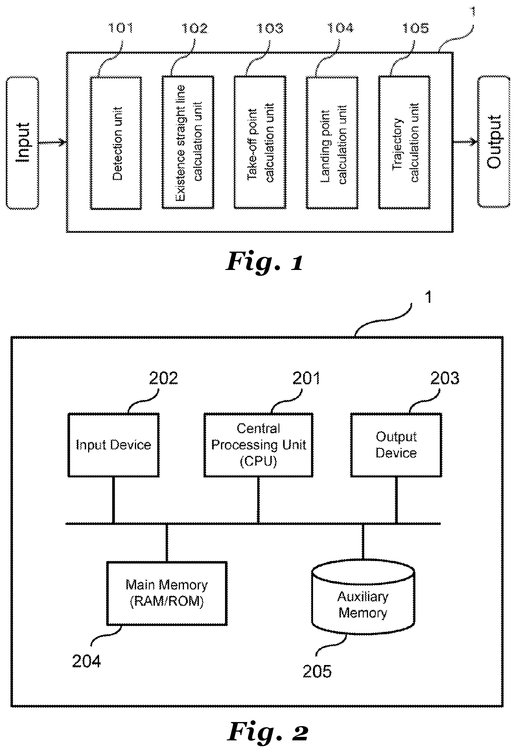 Patent US12100168 — Trajectory calculation device, trajectory calculating method, and trajectory calculating program — Figure 1