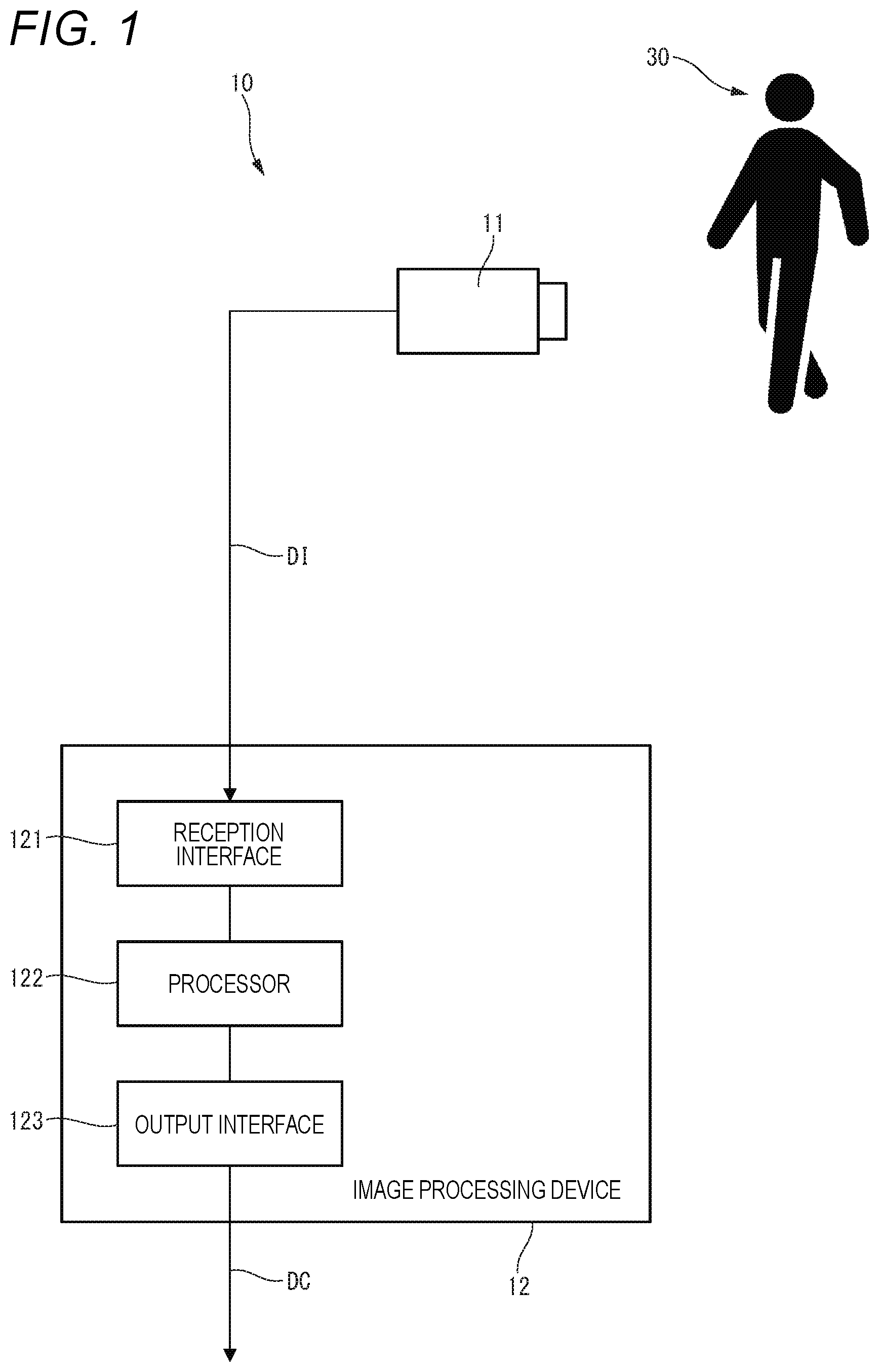 Patent US12100178 — Image processing device, and non-transitory computer-readable medium — Figure 1