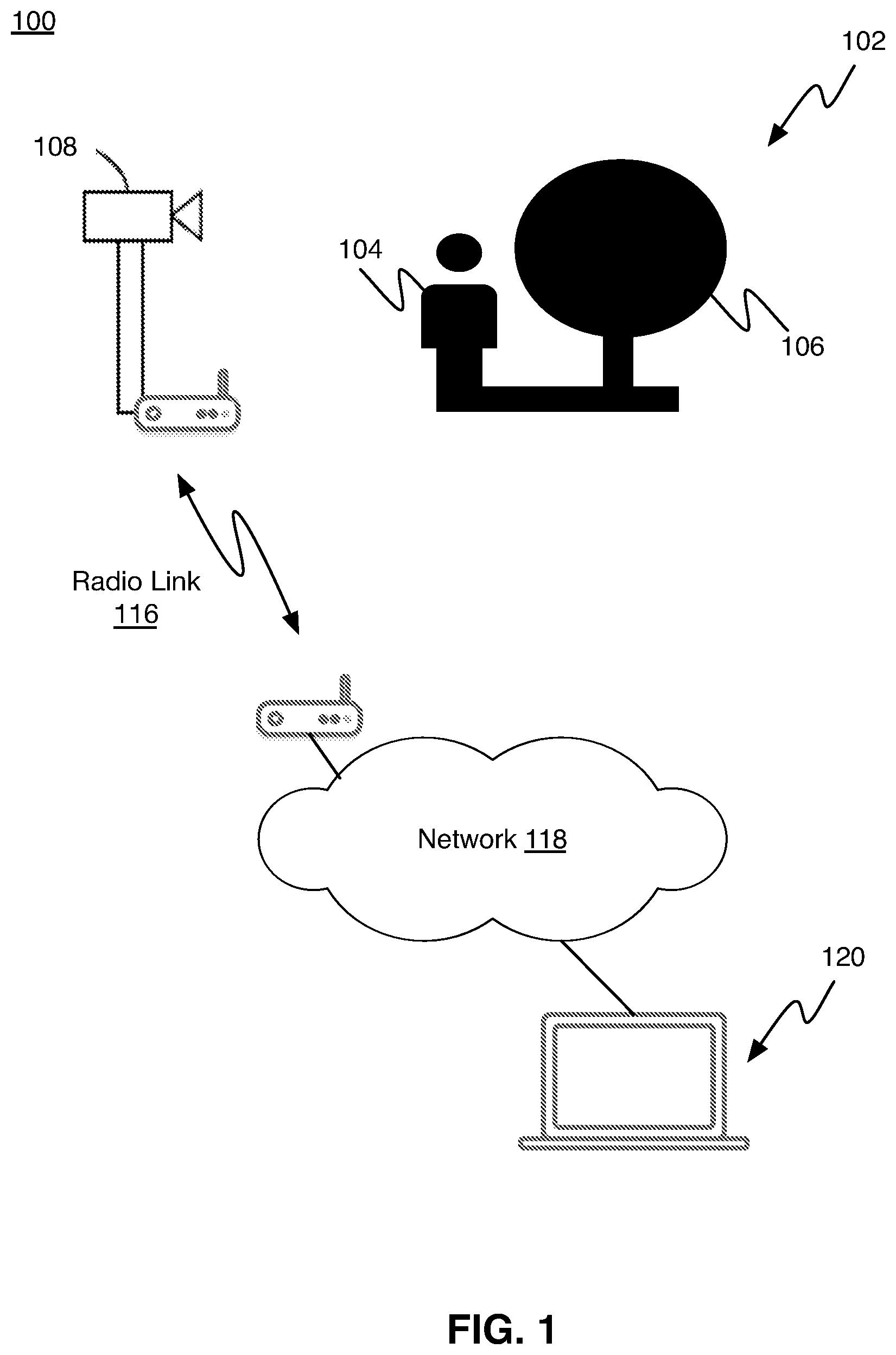 Patent US12100213 Figure 1 – Alert generation based on event detection in a video feed