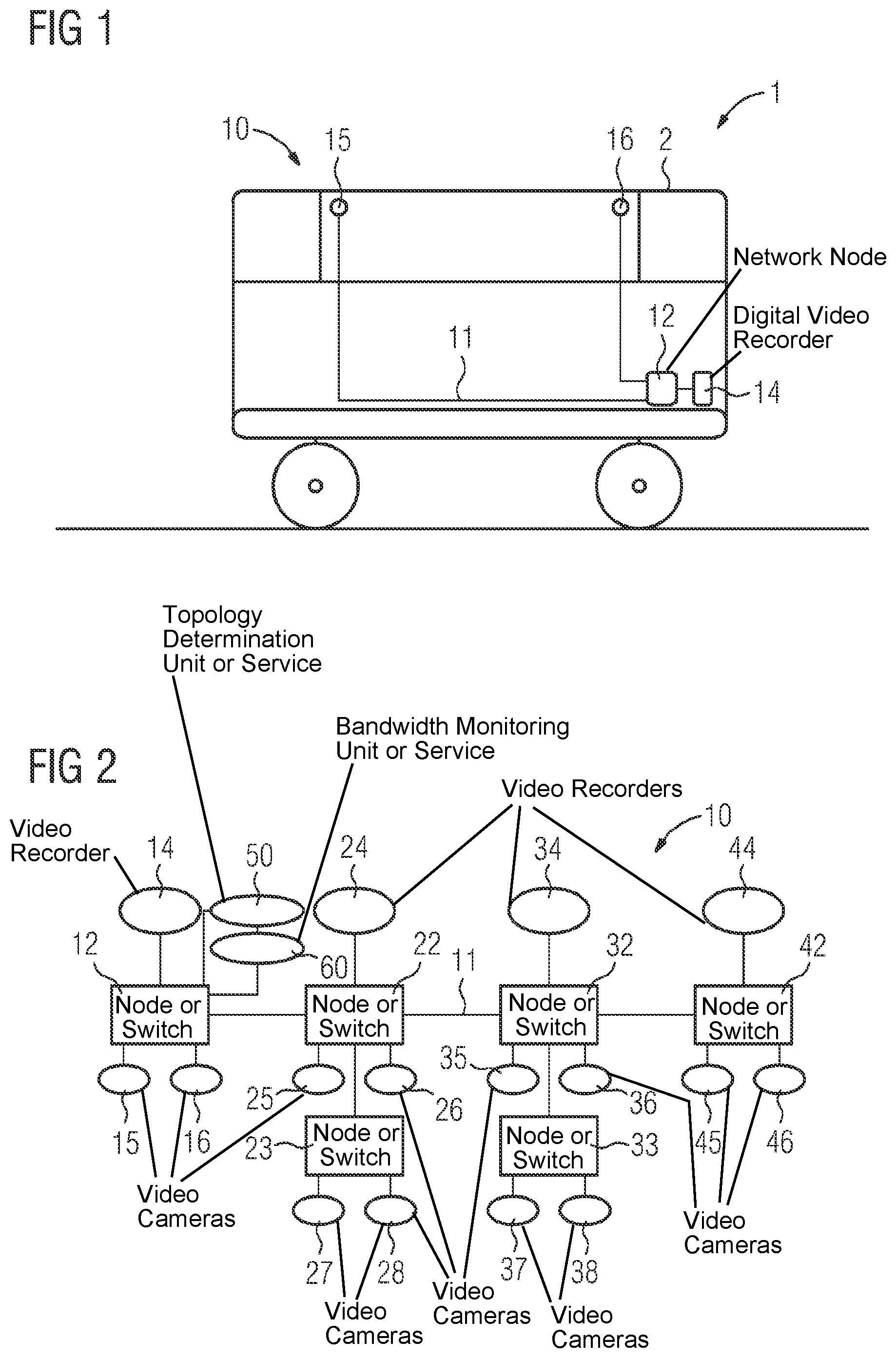 Patent US12100222 — Method and device for operating a video monitoring system for a rail vehicle — Figure 1