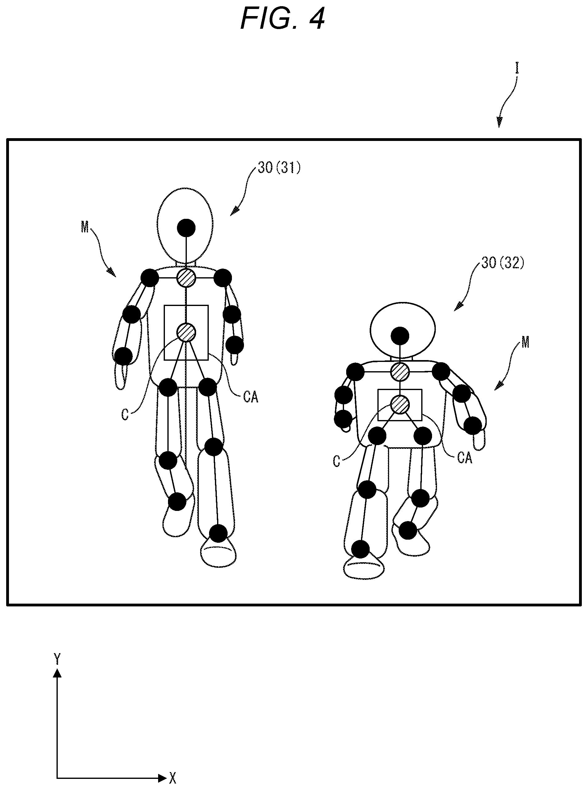 Patent US12100237 Figure 4 – Image processing device, and non-transitory computer-readable medium for improvement of accurace of a subject captured in an image acquired by an imaging device, and skeleton model estimation based on hidden body part estimation