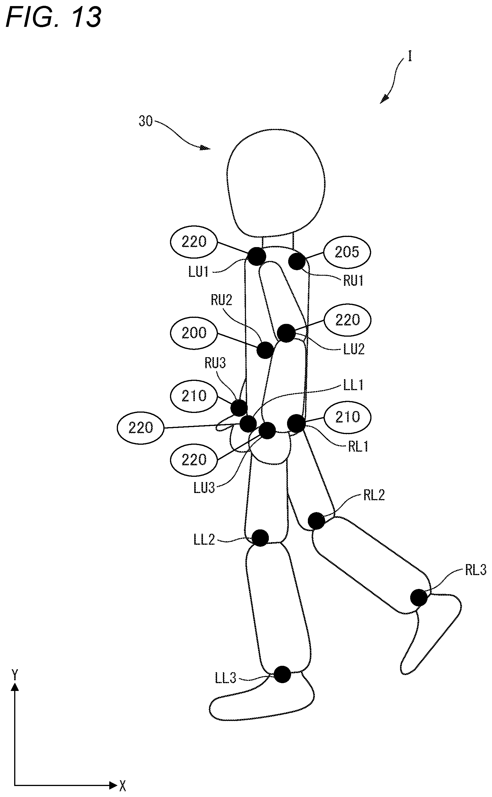 Patent US12100237 Figure 13 – Image processing device, and non-transitory computer-readable medium for improvement of accurace of a subject captured in an image acquired by an imaging device, and skeleton model estimation based on hidden body part estimation