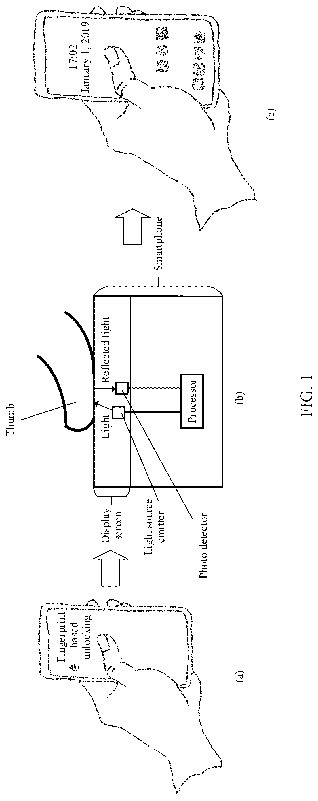 Patent US12100239 Figure 1 – Display component, display screen, and electronic device