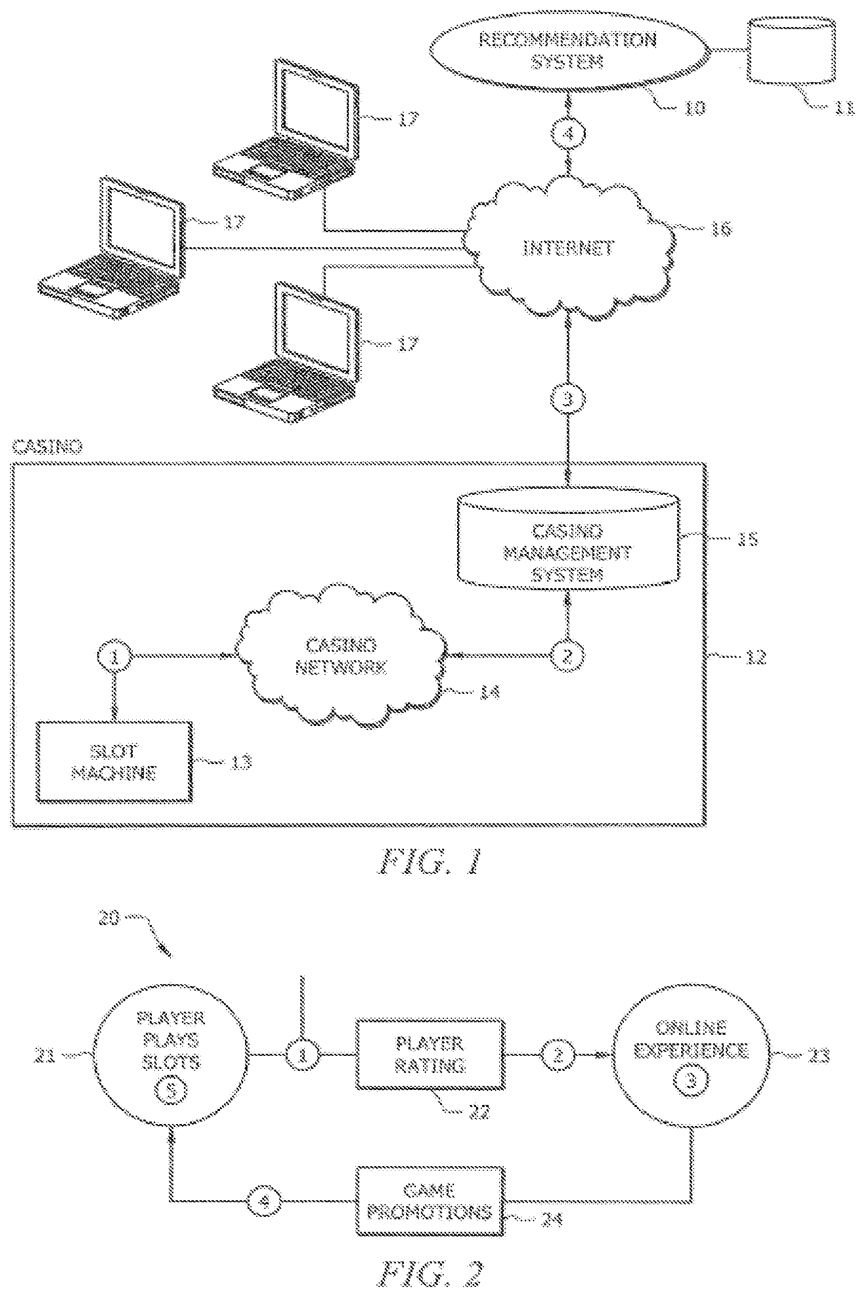 Patent US12100264 — Gaming tracking and recommendation system — Figure 1