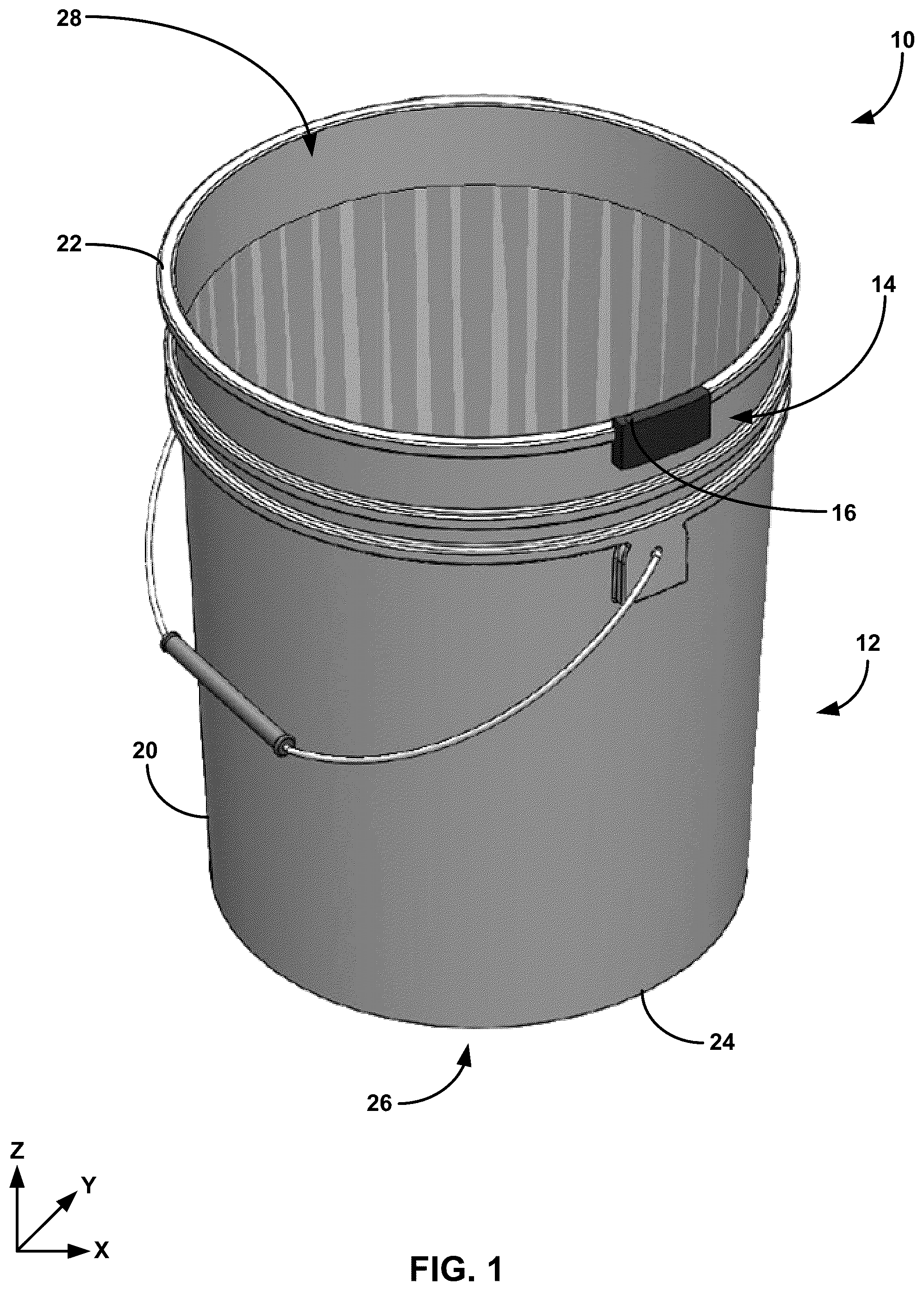 Patent US12100285 — System and technique for detecting cleaning chemical usage to control cleaning efficacy — Figure 1