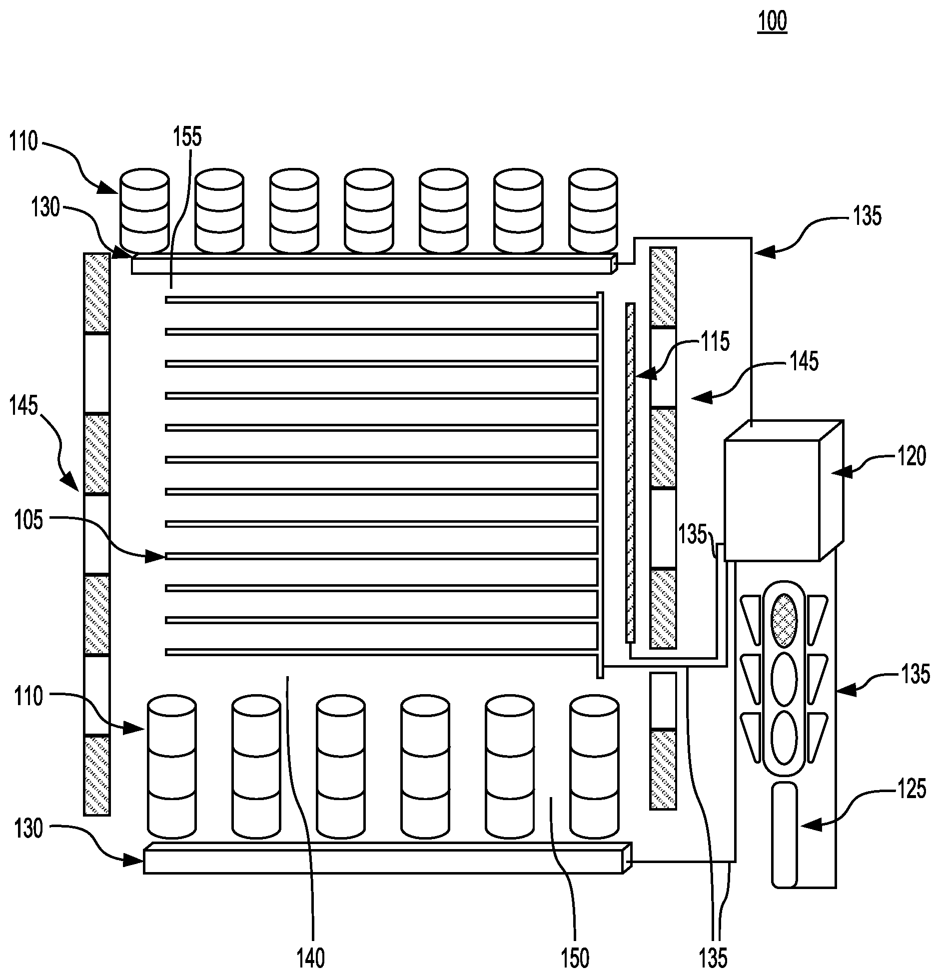 Patent US12100297 — Designing a smart system to evaporate rainwater in low-lying areas of streets that do not have a rain drainage system — Figure 1