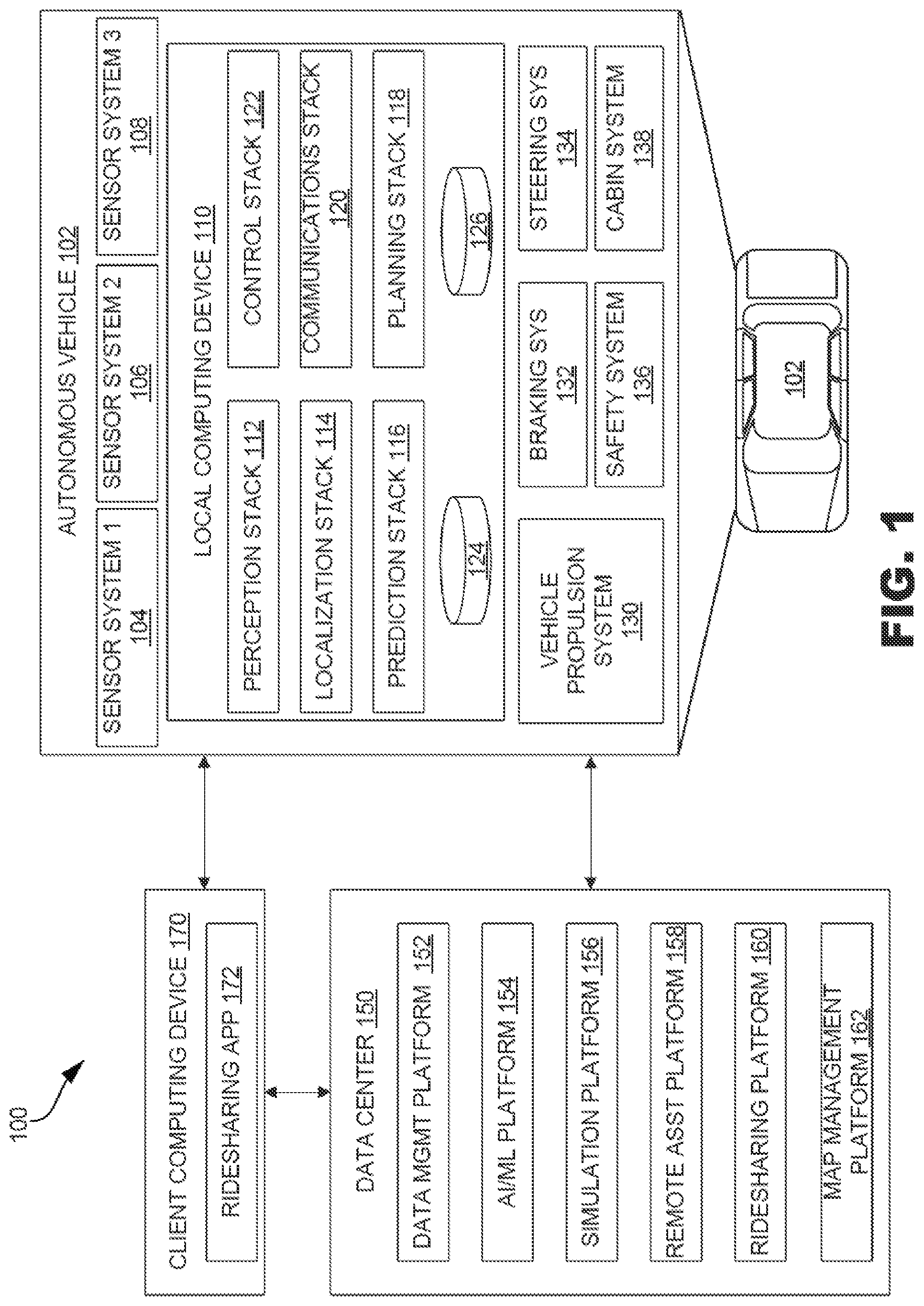 Patent US12100299 Figure 1 – Predictive threat warning system