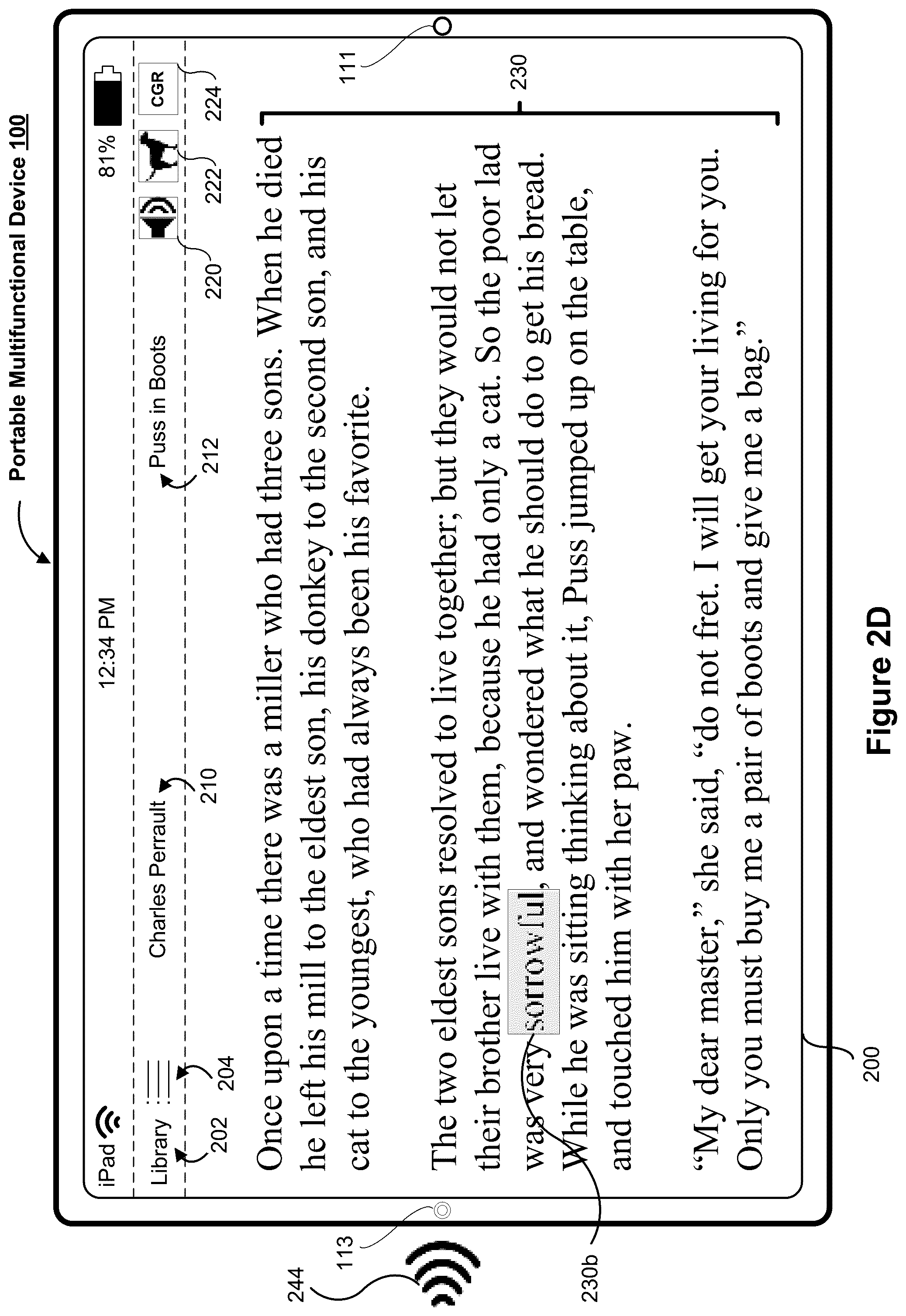 Patent US12100310 Figure 5 – Interactive reading assistant