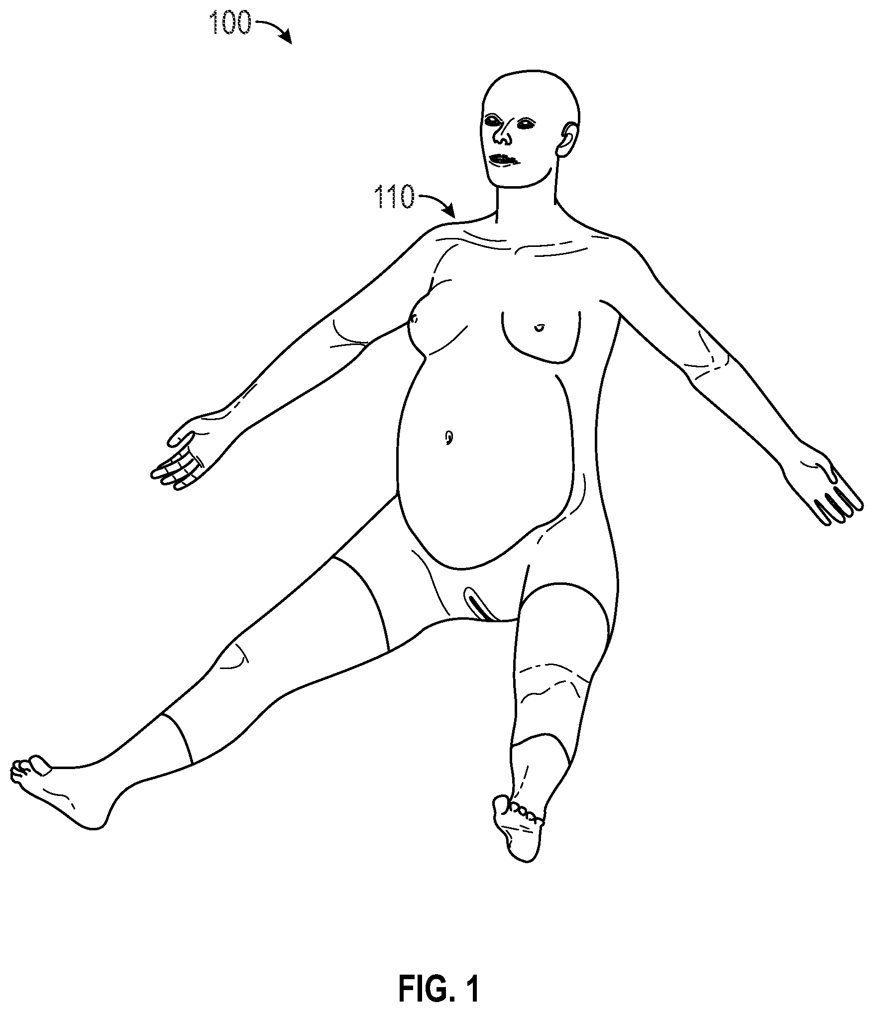 Patent US12100312 Figure 1 – System and method for simulating fetal human spine